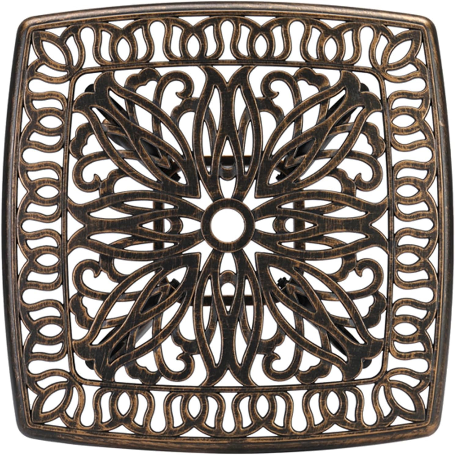 21.3 inch Square Garden cast Aluminum Table Afternoon Tea Table Small Wine Table Bronze