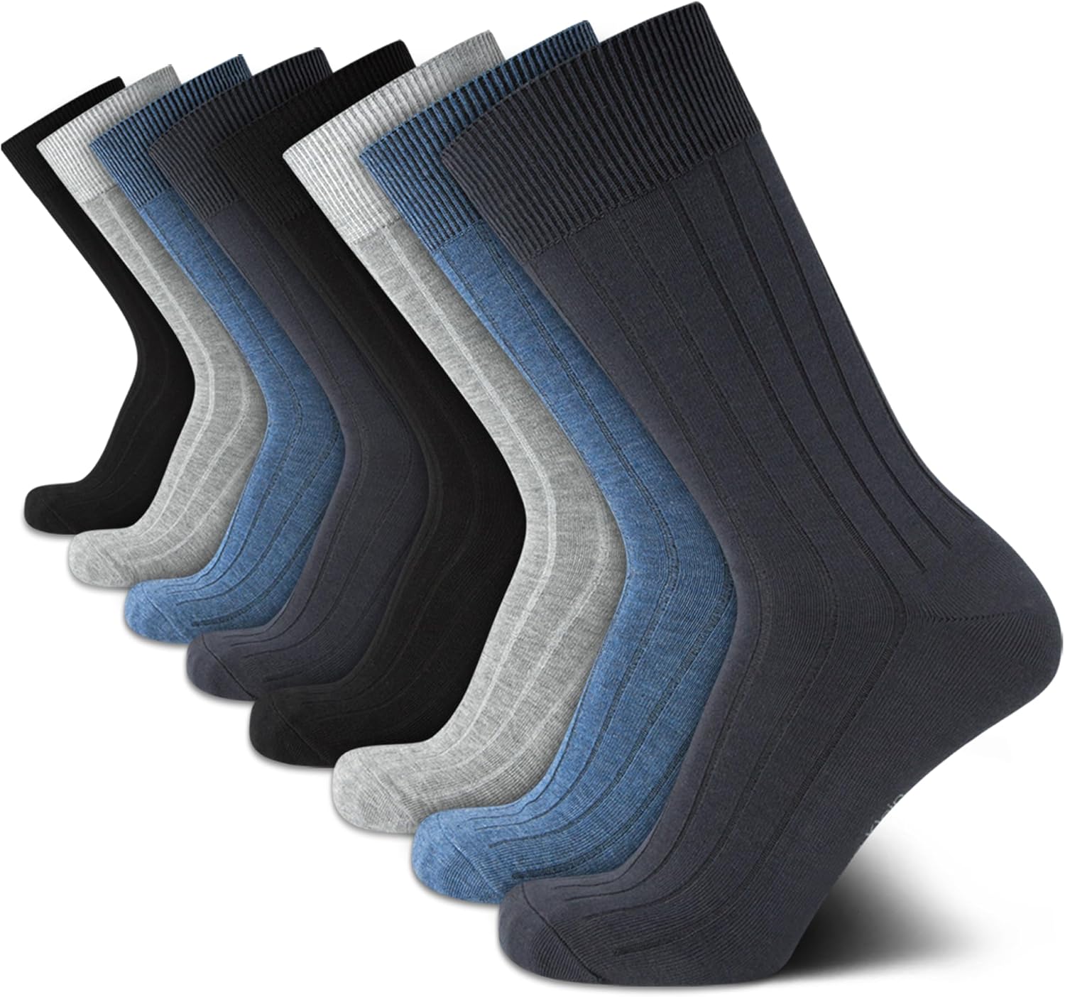 Calvin Klein Men's Cotton Blend Dress Crew Socks (8-Pack)