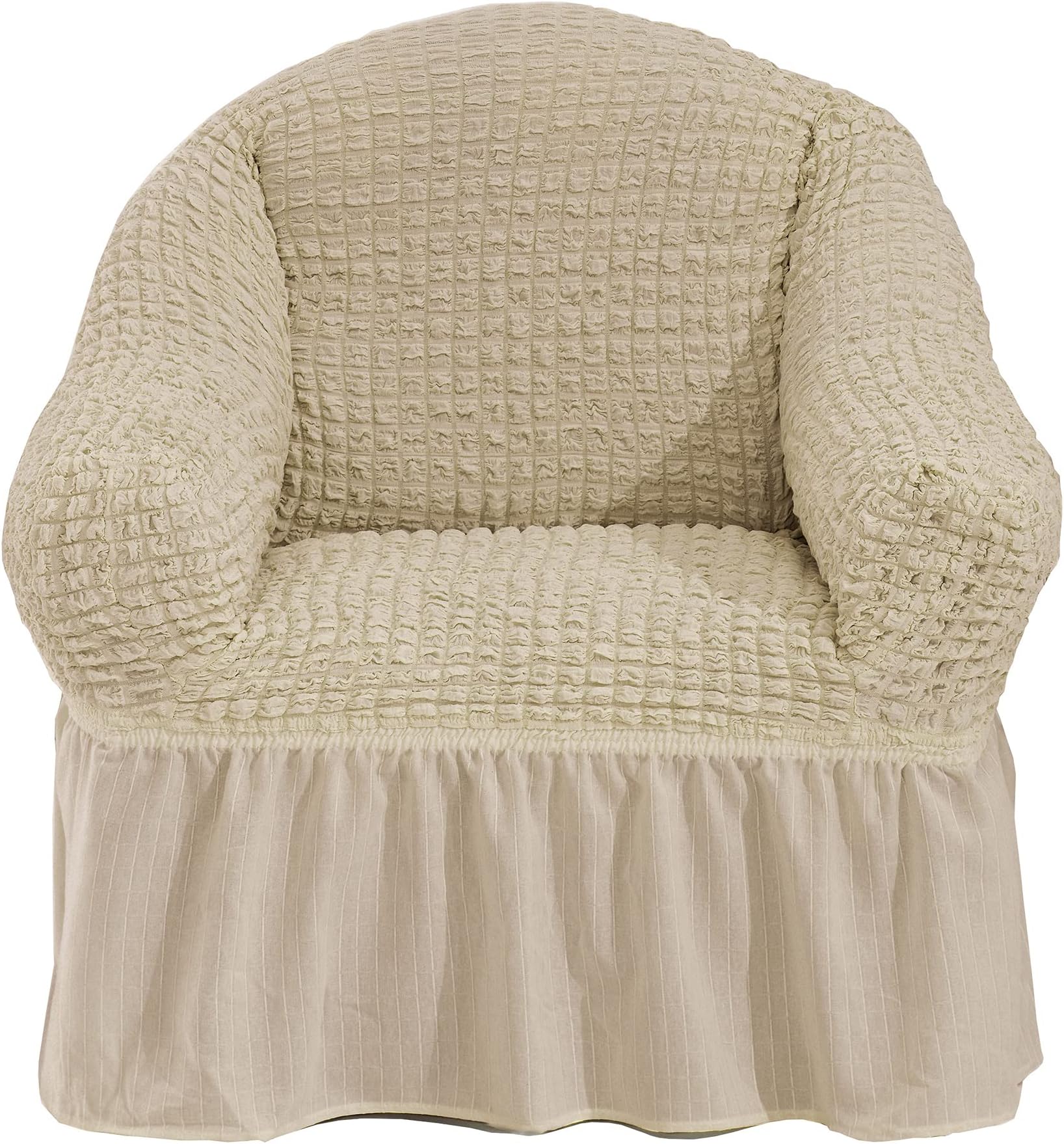 Fabienne One Seater Sofa Cover, Beige Camel