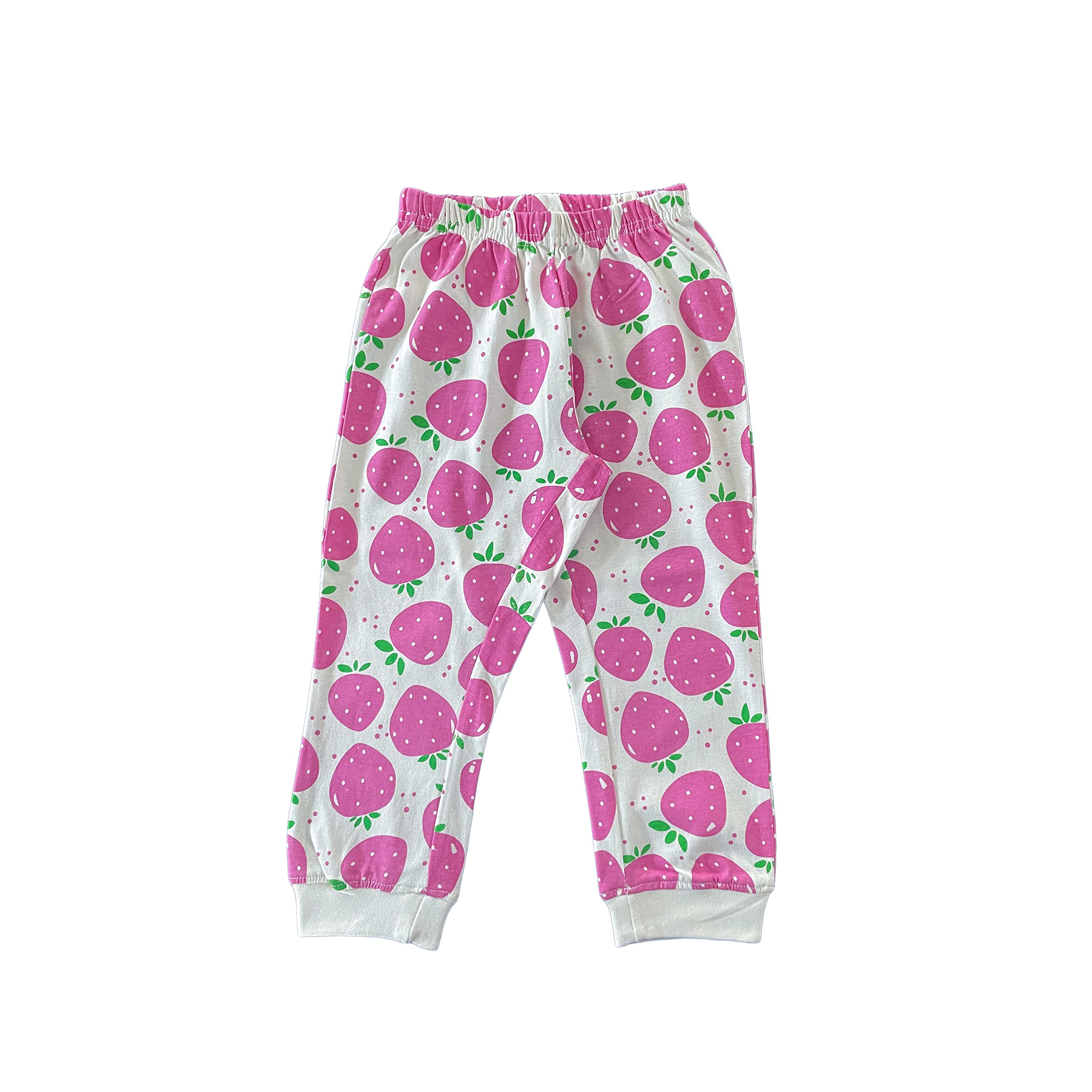 YUV Infant Baby Girls 100% Cotton Regular Fit Pants - Pack of 5 (6-12 Months, Color 001) - Image 3 thumbnail