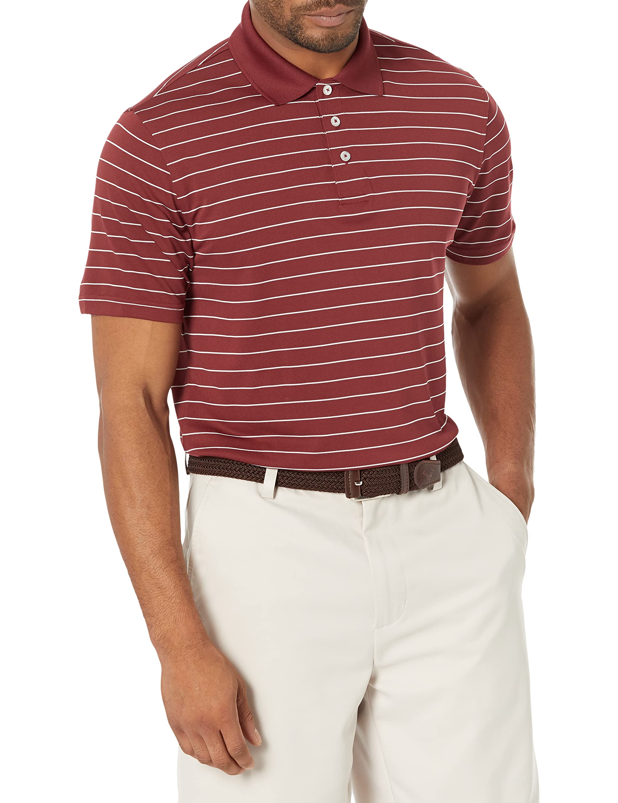 Amazon Essentials Polo de Golf de Secado Rápido de Ajuste Entallado - Colores interrumpidos Hombre — view 8