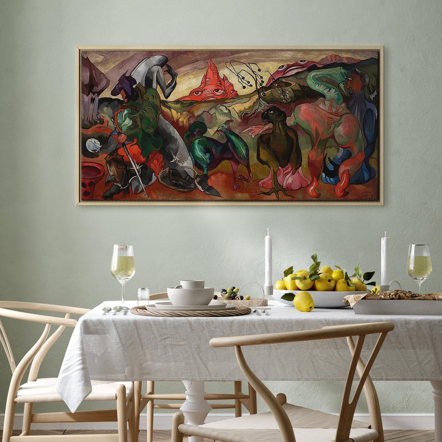 murando - Quadro Fonoassorbente Stanislaw Witkacy Fantasia Fiabesca 60x30 cm 1 Pezzo - Quadri Acustici XXL Grandi - Pannelli Fonoassorbenti Decorativi - Decorazione da Parete Soggiorno l-G-10687-b-a