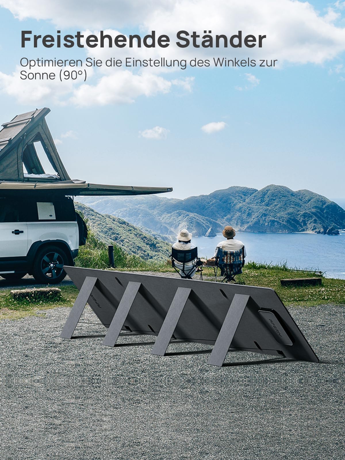 AFERIY Faltbares Solarpanel 200W, Solarmodul mit 5 Ausgängen, faltbares monokristallines Silikon-Solarpanel, IP65, hohe Umwandlung & Effizienz für Camping Garten Laptop