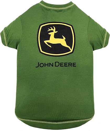 Pets First Camiseta para perro de John Deere, mediana. Ropa cálida para mascotas para mascotas. Camiseta suave, cómoda y duradera para mascotas. El