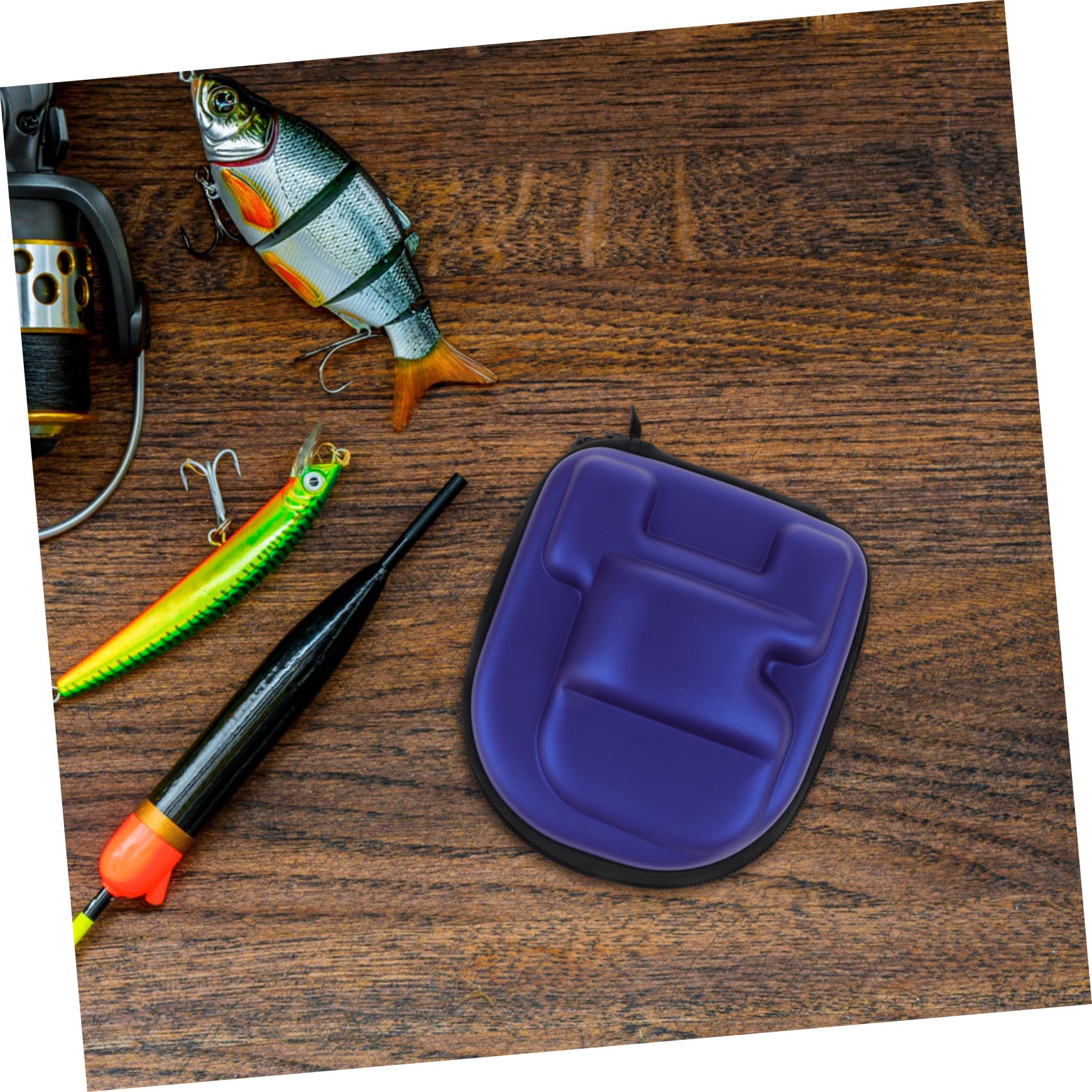 Mikikit 4pcs Fishing Reel Case Protective Reel Bag for Baitcasting Compact Storage for Safe Carry