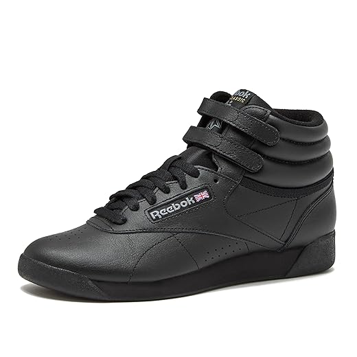 Reebok Women's Freestyle Hi Sneaker, Black 2, 8