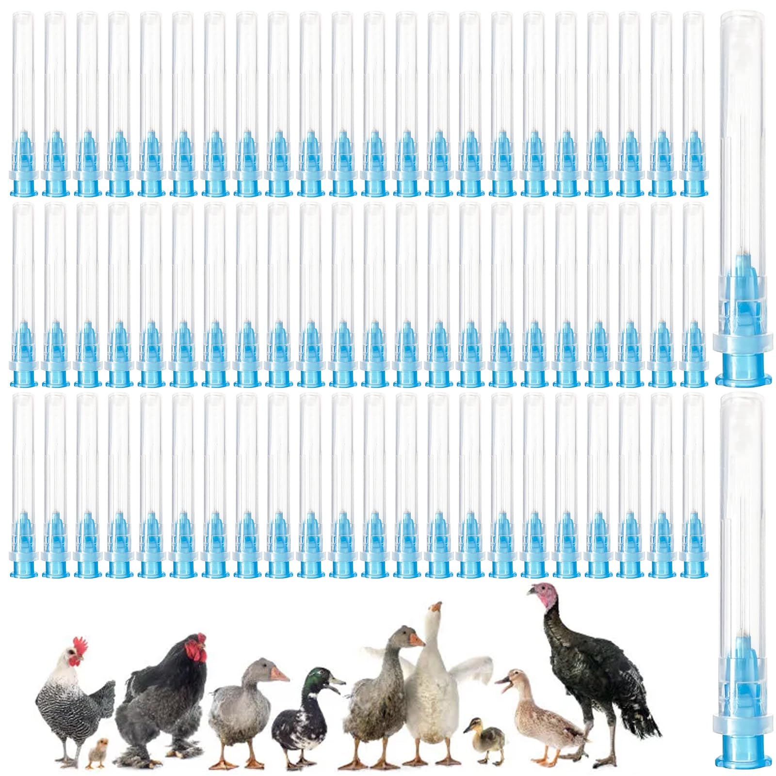100 Stück Edelstahl Abgabe Tube für Nachfüllflüssigkeiten, 23G 0.6x25mm Einzeln verpackt abgabe tube, Nachfüllröhrchen für Industrie, Wissenschaftslabore, Tiere, Haustiere und Geflügel