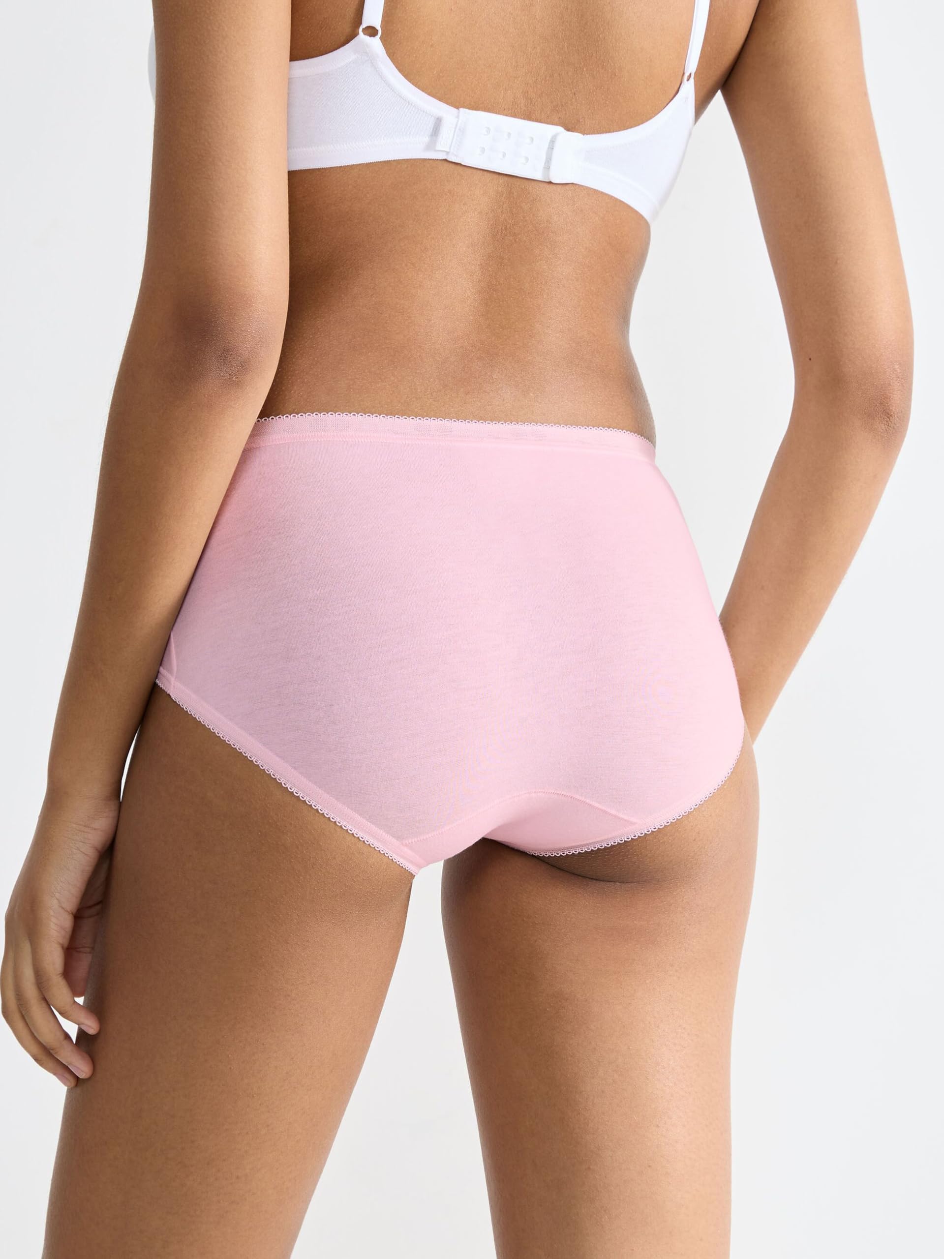 Sloggi Calzoncillos Midislip de algodón para mujer, ropa interior, uso diario, básicos, cintura cómoda, costuras, Basic+ Midi Multiple Colours 19, 50