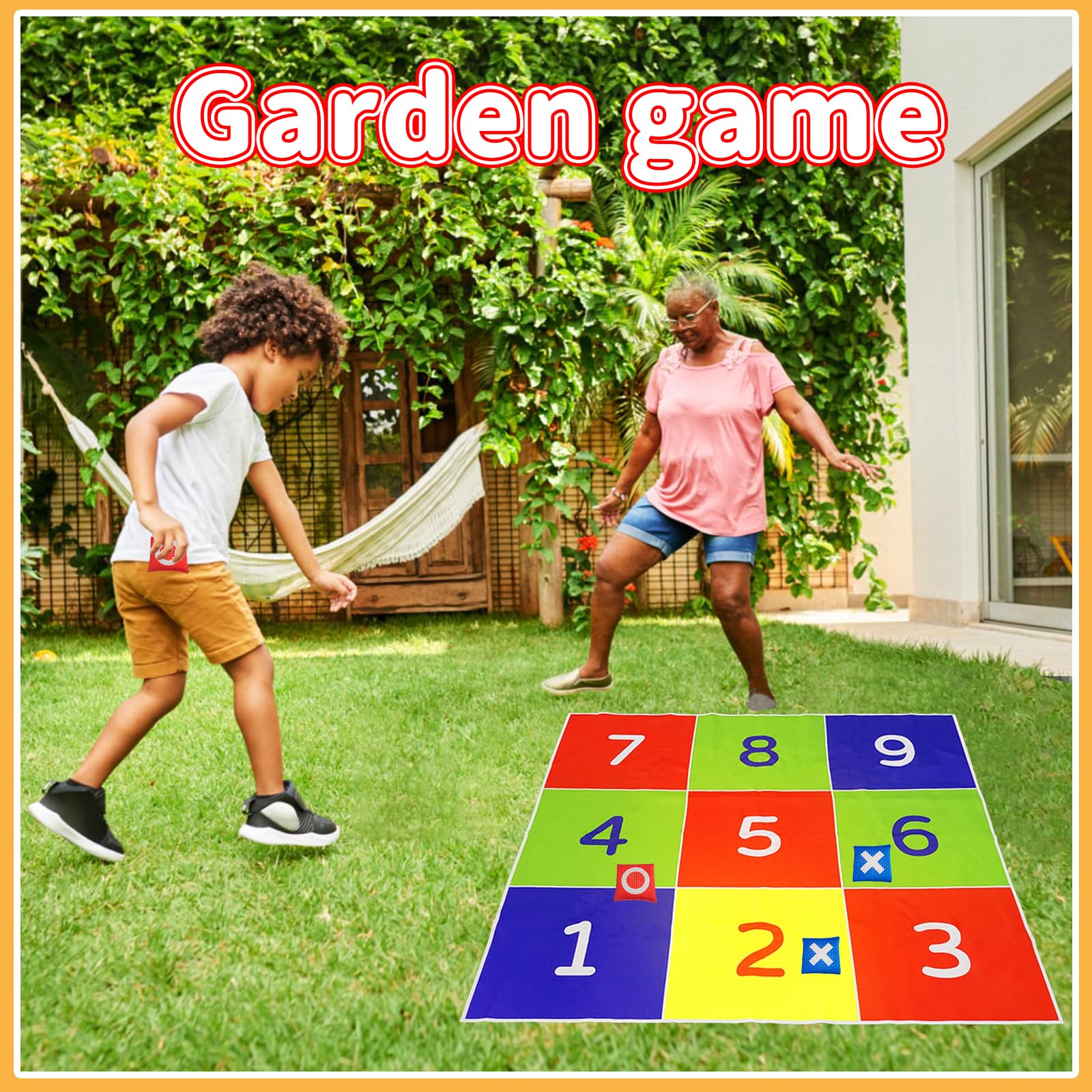 Gioco Di Lancio Dell'Anello Per Bambini E Adulti - Set Con Base E 8 Anelli, Per Fest E Outdoor - Foto 8