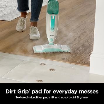 Shark Steam Mop Replacement Pads 2-Pack, Dirt Grip & Scrub, 1153FCS2000