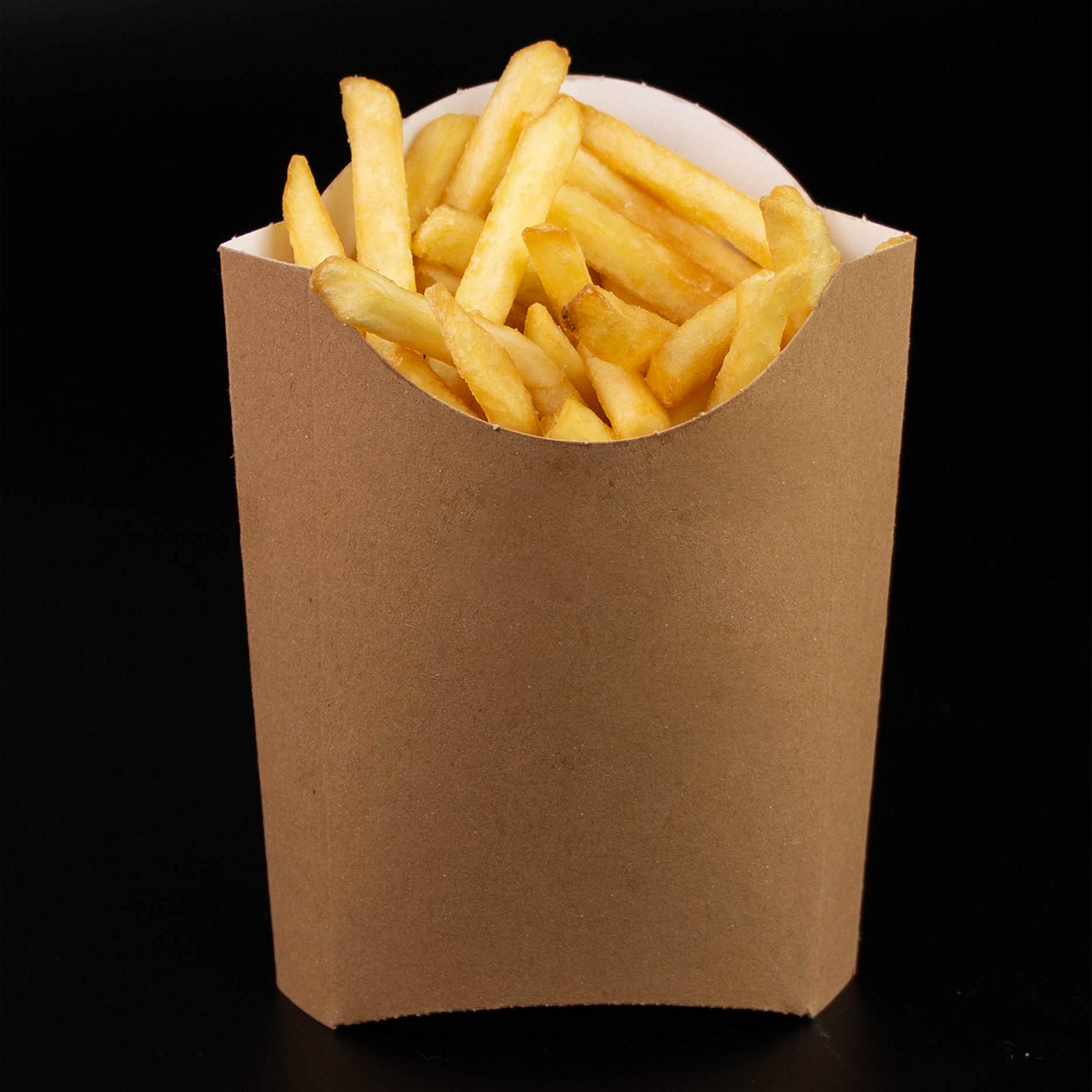 Confezione da 200 Tasche Fry coni in cartone riciclato 135 gr