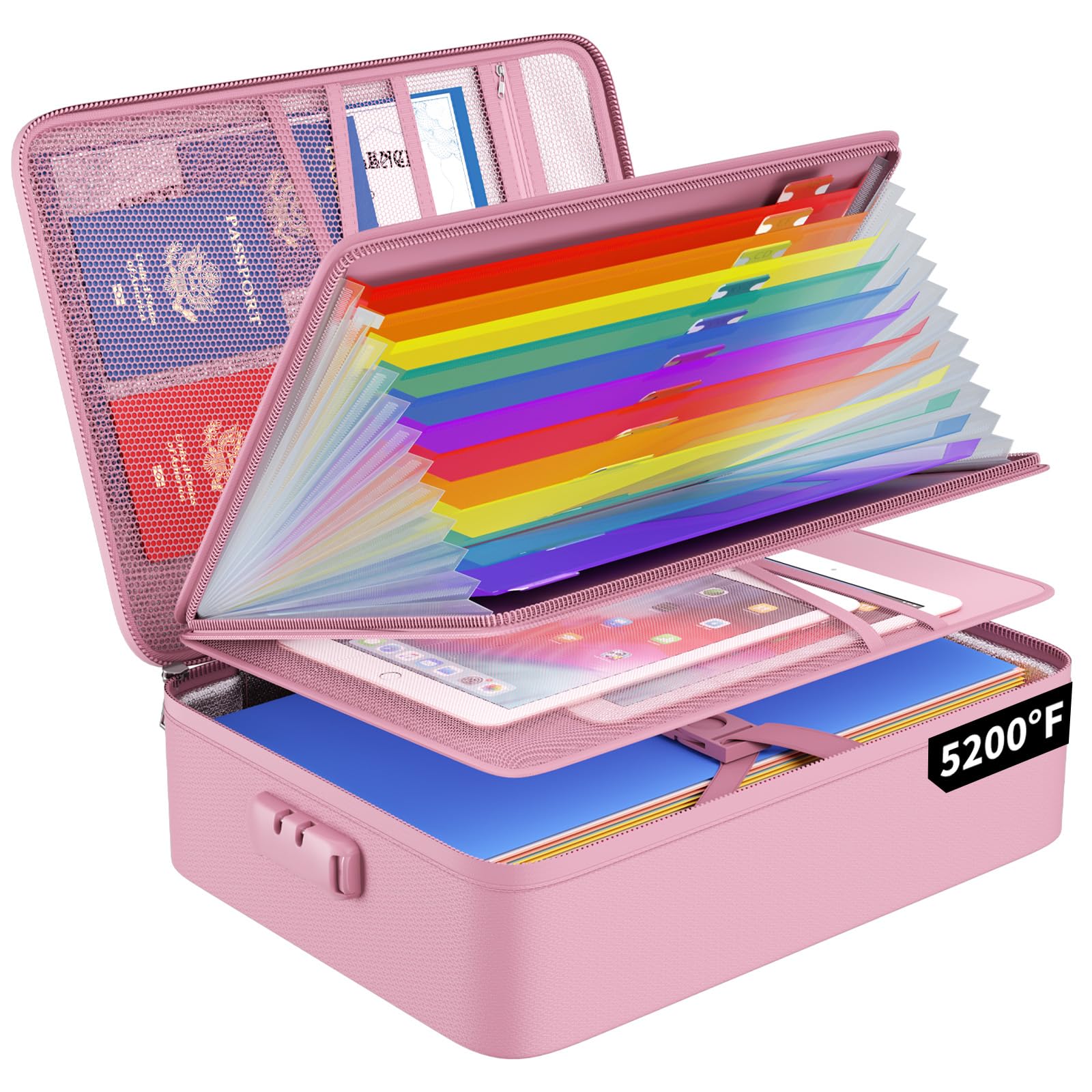 Amazon.com : ENGPOW Fireproof File Organizer Bag with 13 Pockets