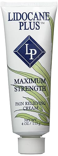 Lidocane Plus con lidocaína 4 crema para aliviar el dolor 4 onzas