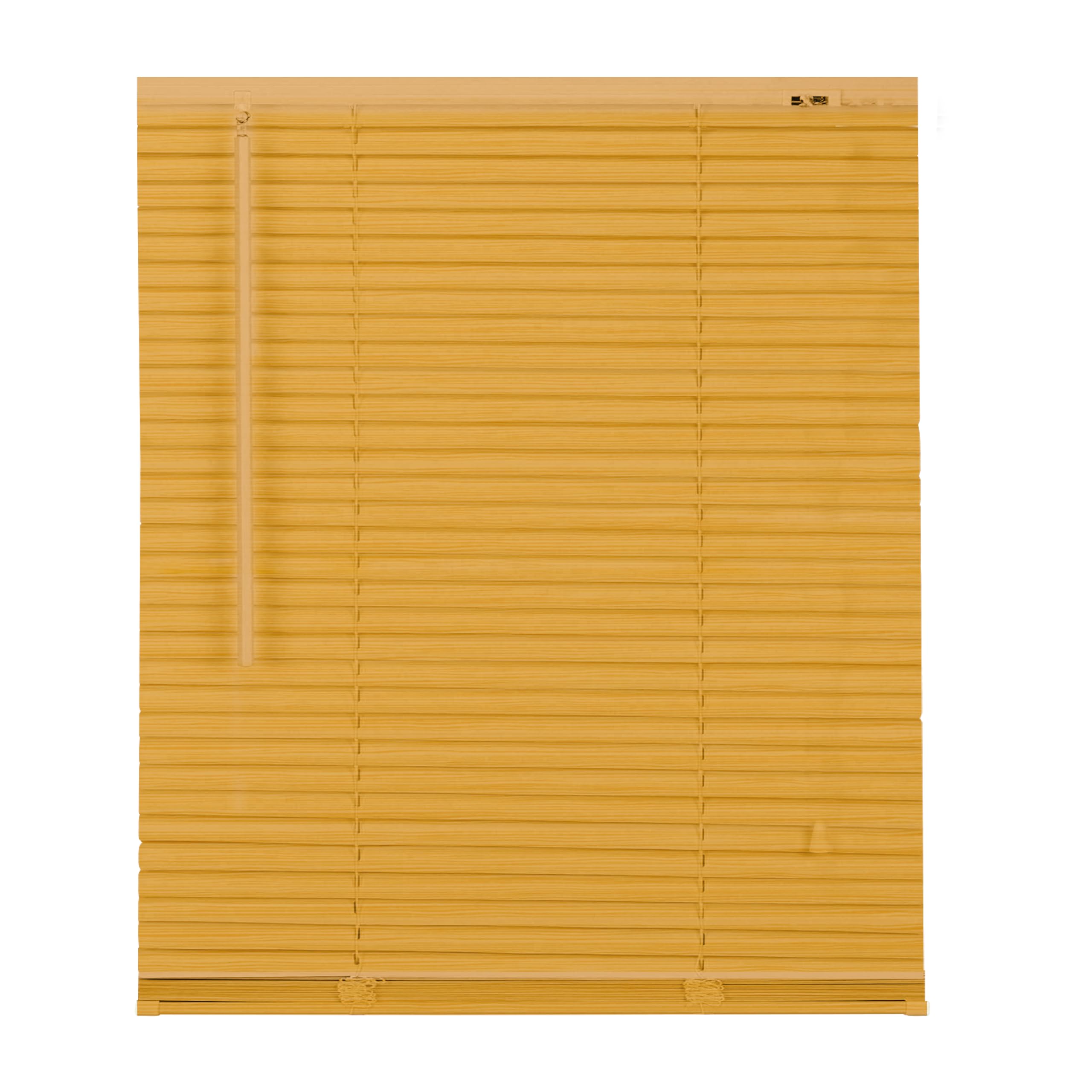 APEX FURNISHINGS Made to Measure PVC Venetian Blinds - 25mm Slats Easy Fit Window Blinds Child Safe Fittings Windows Shutters for Home Office (Teak Wood Grain Effect 150W x 213L cm)