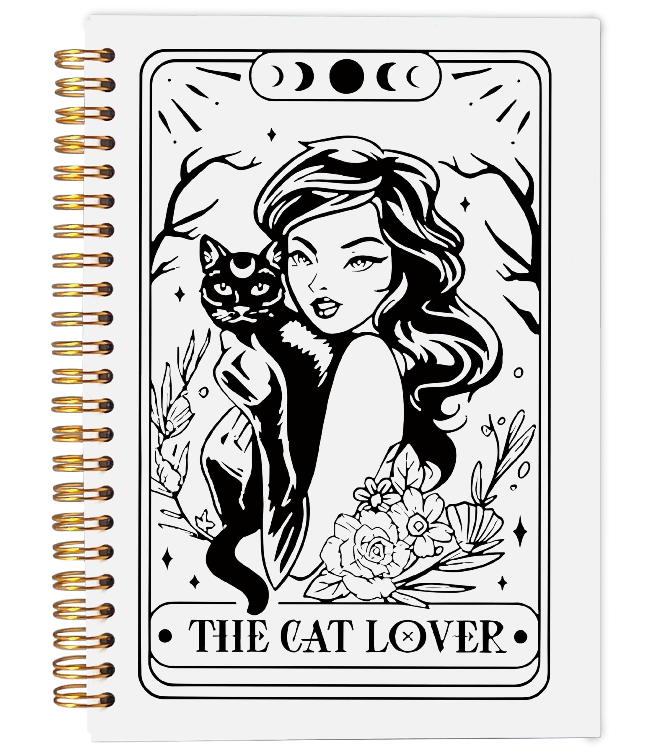 Ecezatik The Cat Lover Tarot Journal Notebook - Cat Gifts for Women Cat Lovers, Cat Mom Gifts, Crazy Cat Lady Gifts, Tarot Lover Gifts, Witchy Journal