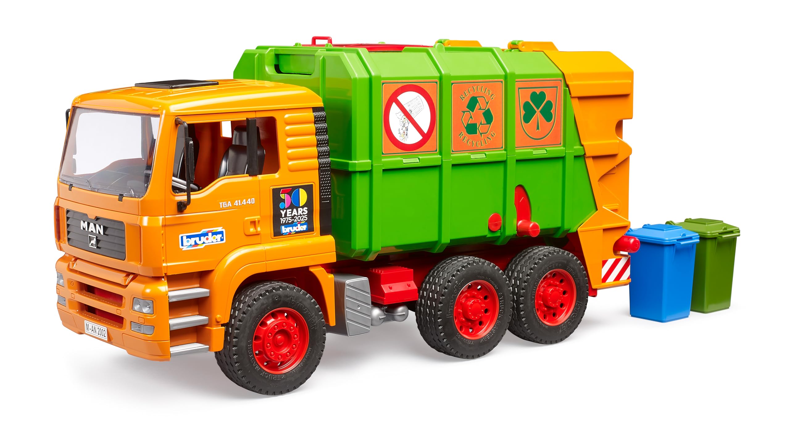 bruder 01056-50 Jahre Sonderedition MAN TGA Müll LKW - 1:16 Fahrzeuge, Müllauto, Müllabfuhr, Müllwagen