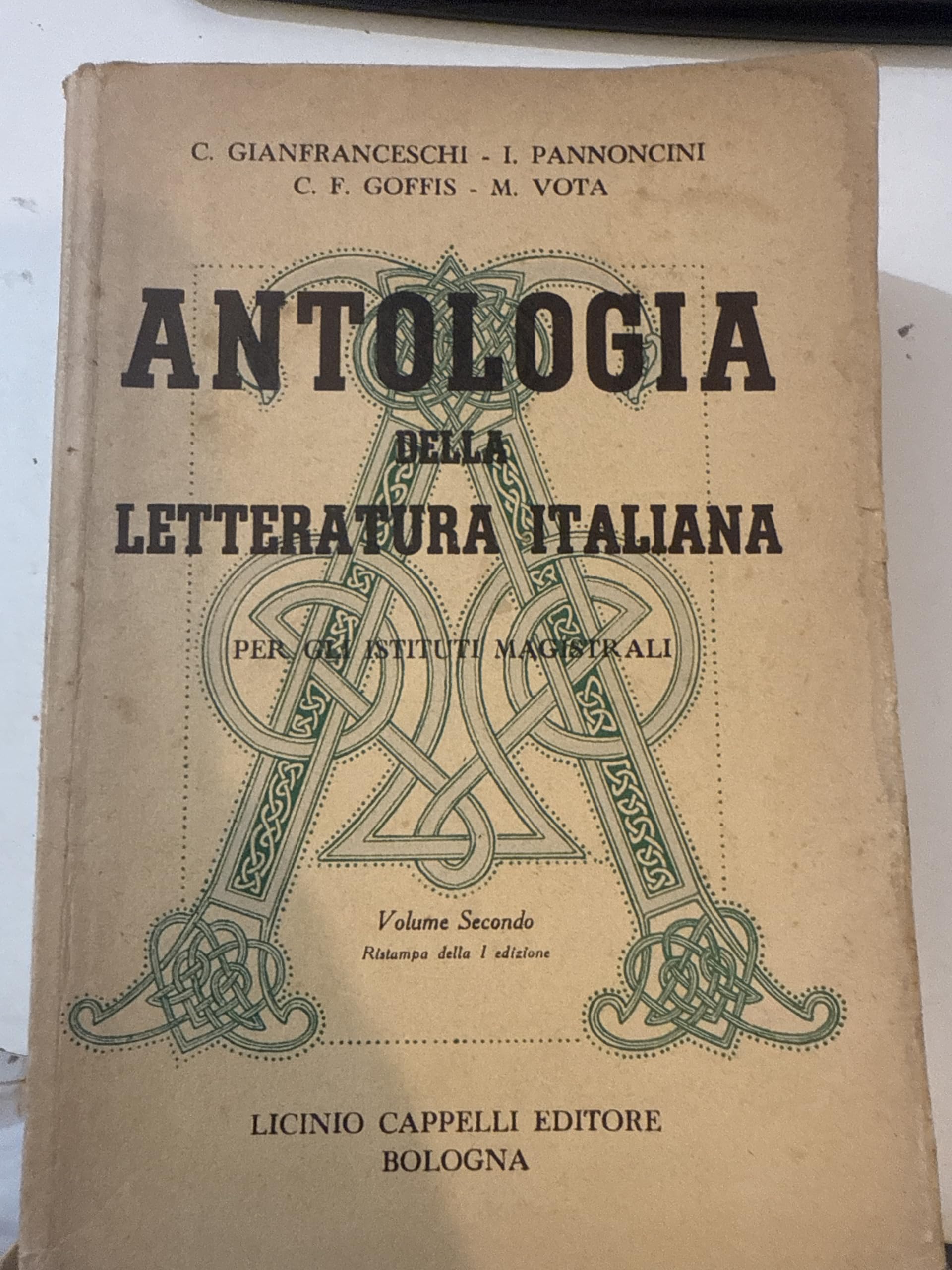 Antologia della letteratura italiana per gli istituti magistrali - Volume secondo