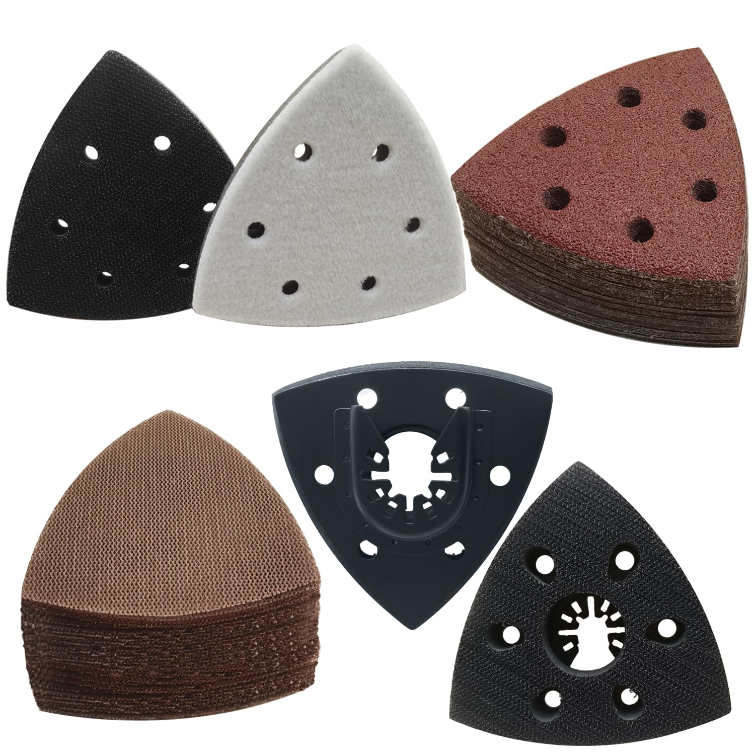 FOWOK Oscillating Tool Sanding Pads - 138 Pcs -9