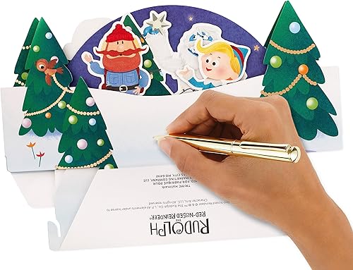 Miniatura 4 de Hallmark Paper Wonder - Tarjeta desplegable de Navidad (Rudolph the Red Nosed Reindeer)