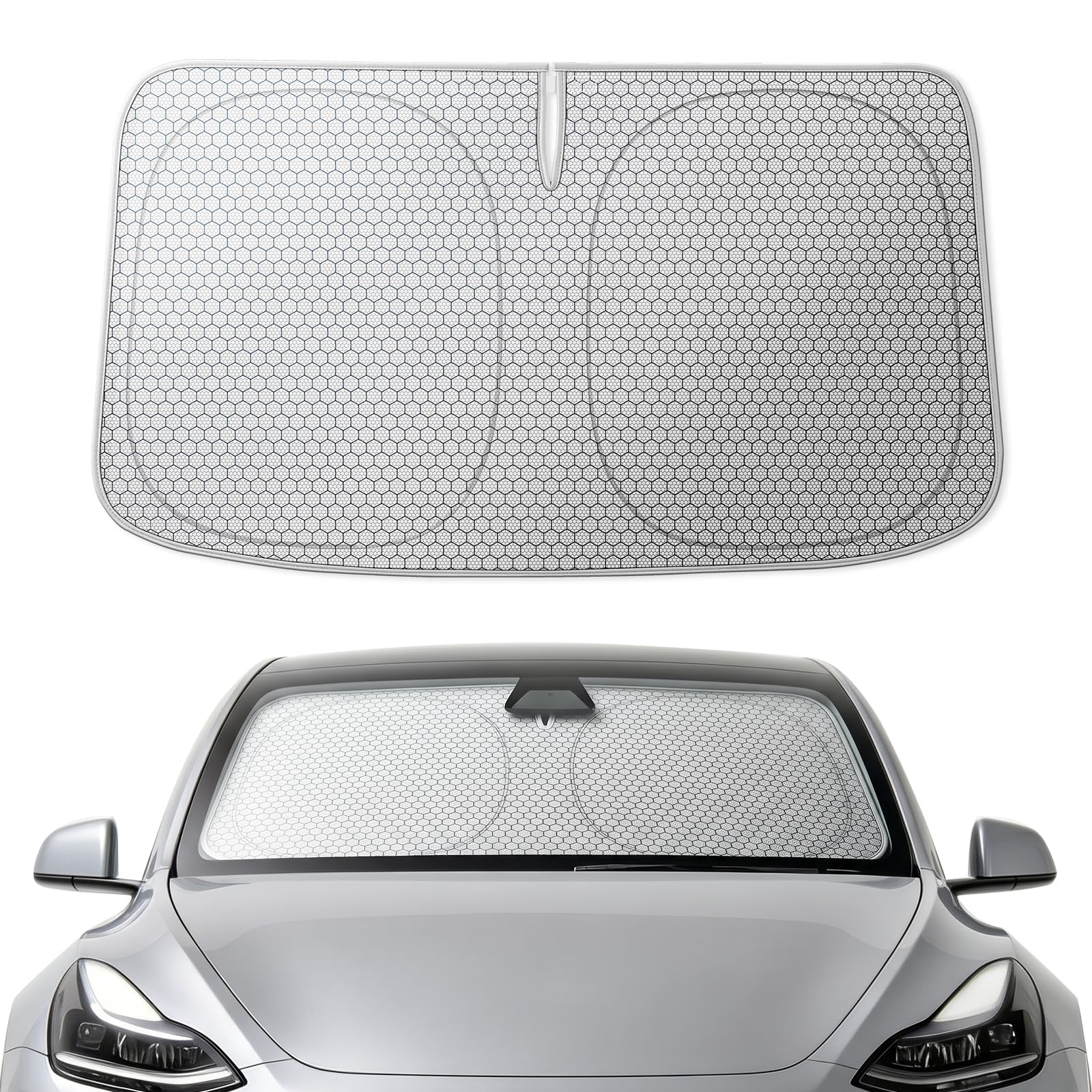 Amazon.com: WOLFBOX Foldable Car Windshield Sun Shade Tesla Model