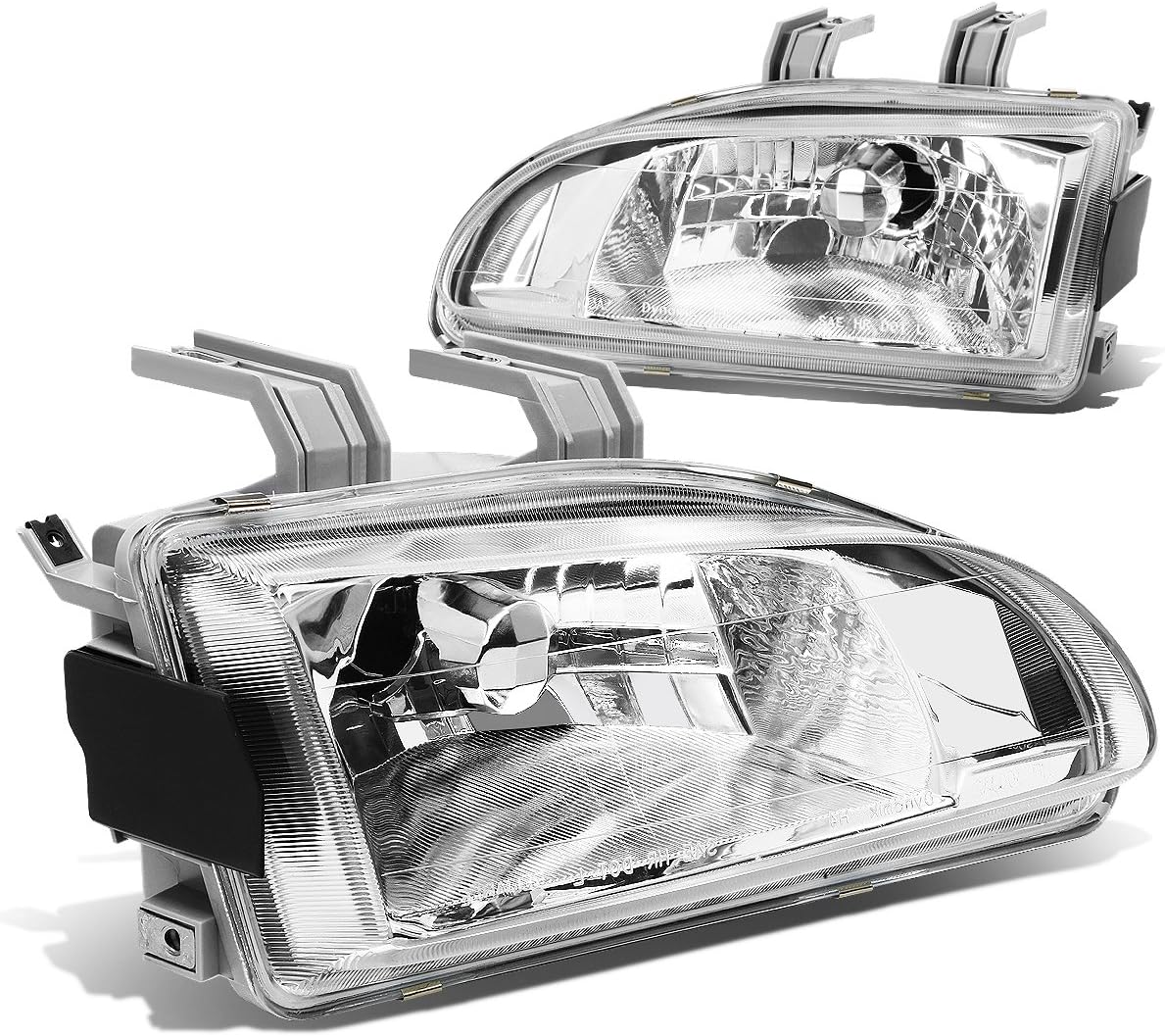 Pair of OE Style Chrome Housing Headlights Assembly Head