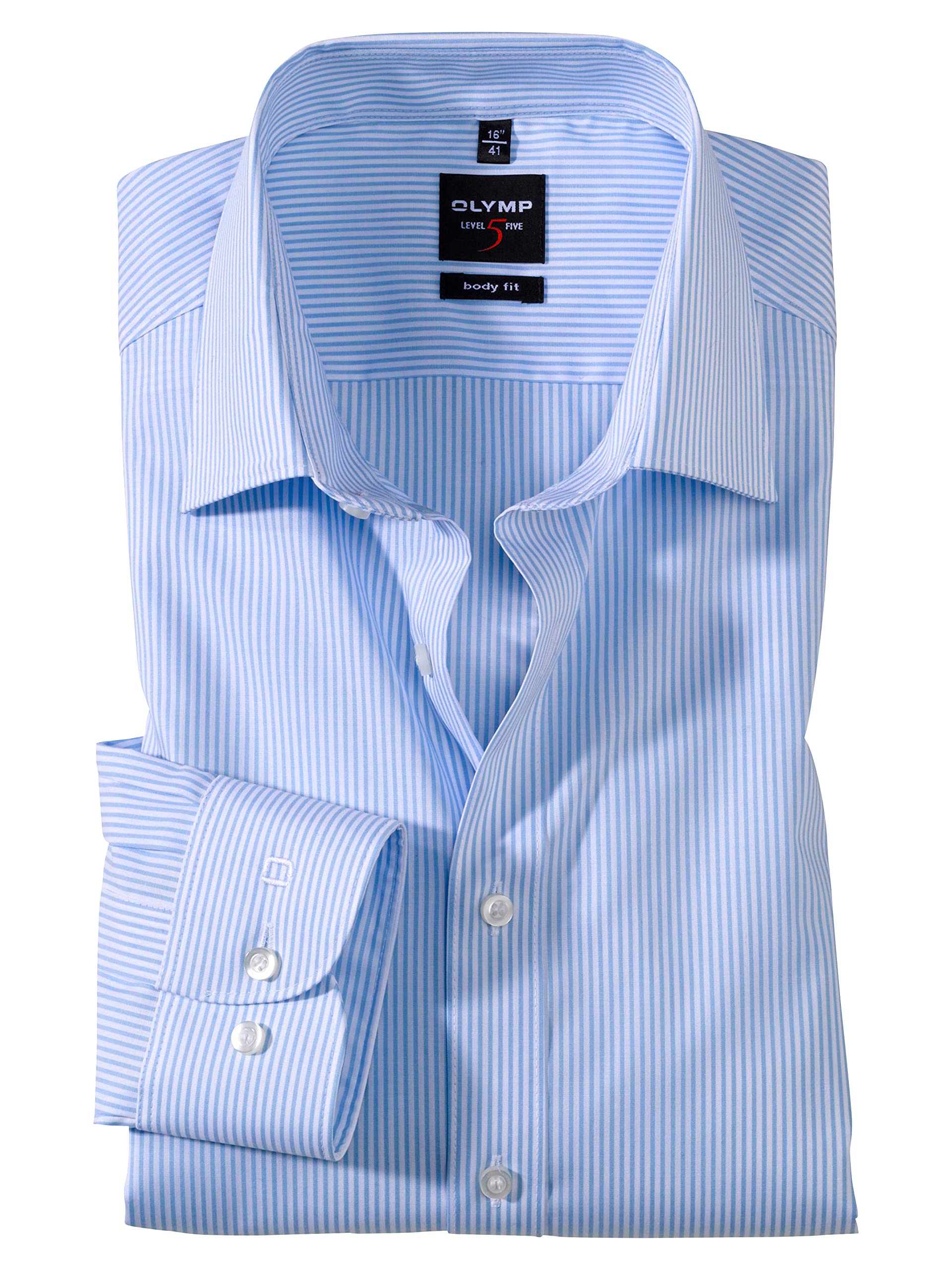 Olymp Level 5 Classic Collar Uni Black 6090/64/68 - Blue - 40