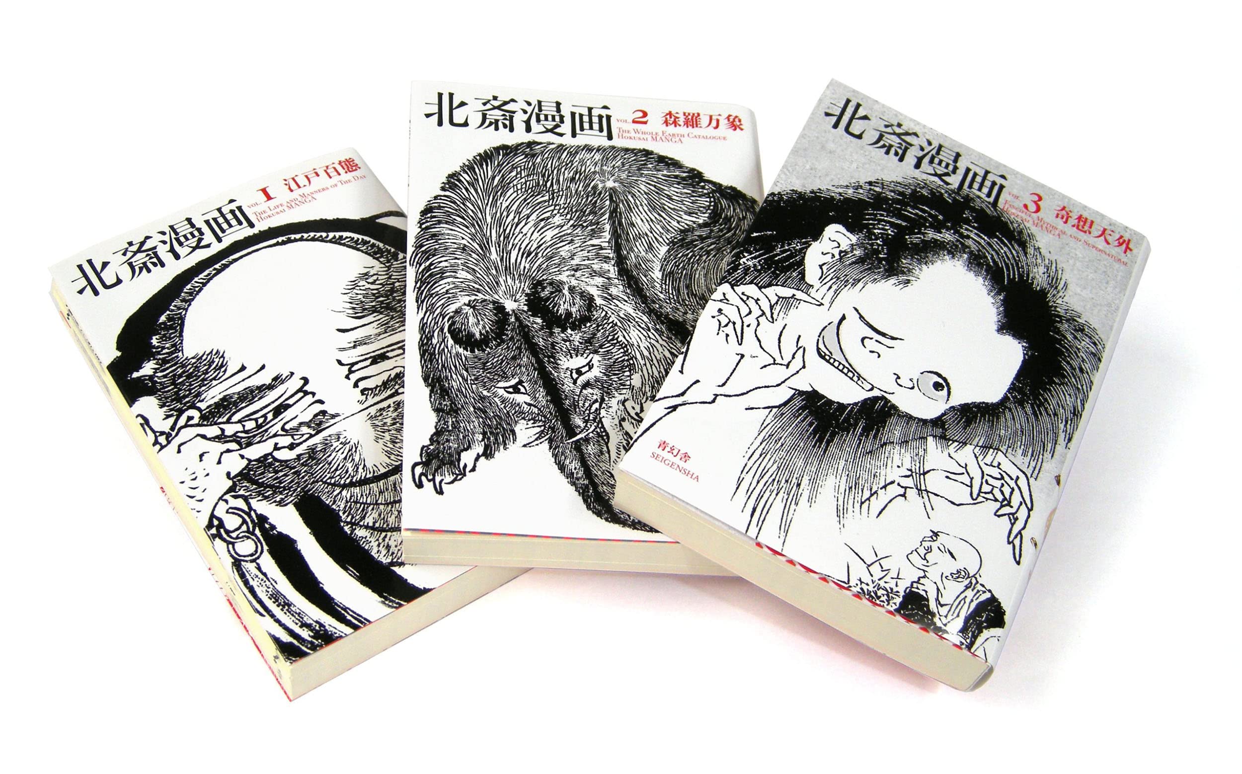 Hokusai Manga - 3 Volume Box