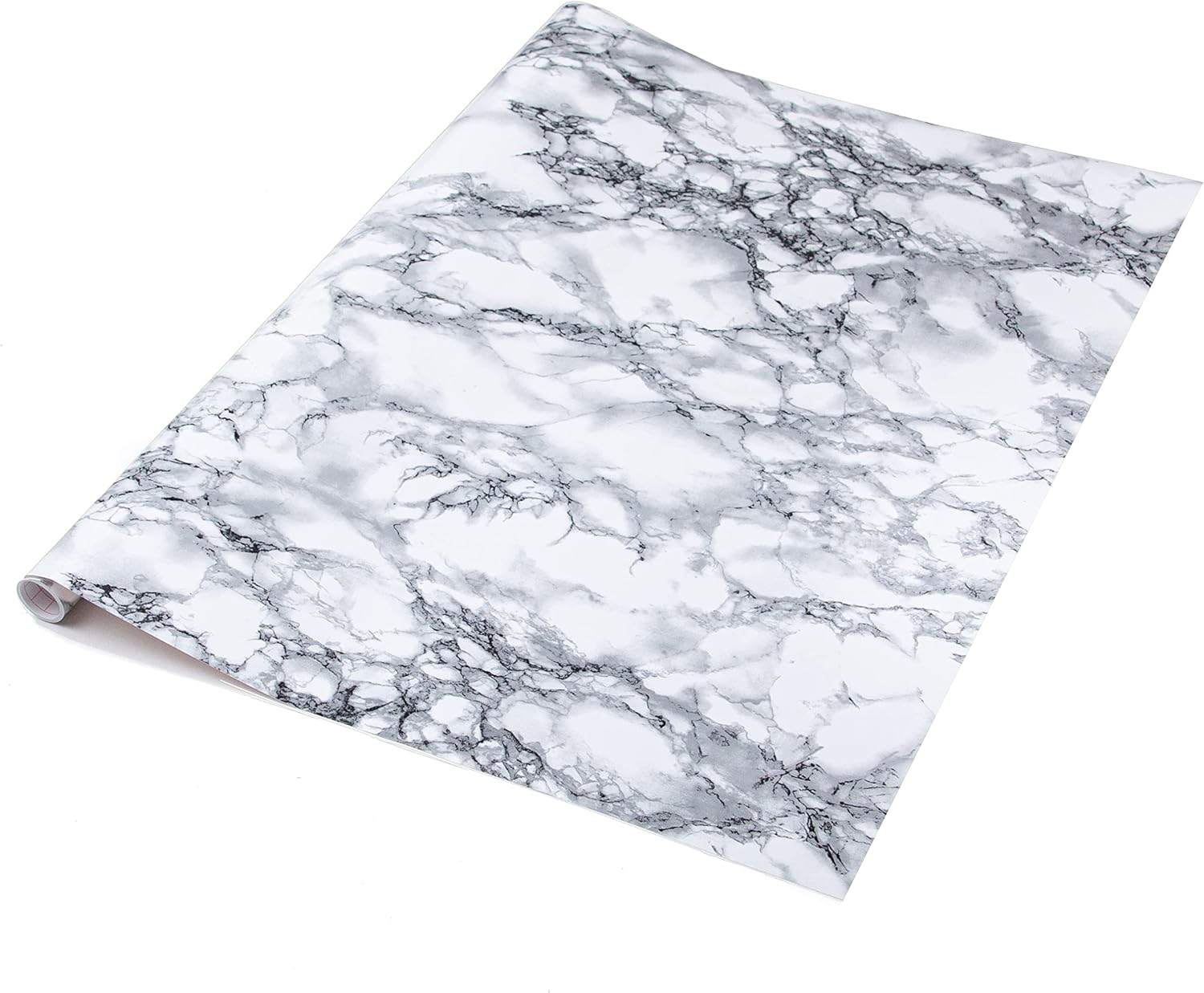 Self Adhesive Vinyl Wrap Film for Kitchen Worktops dc fix Marble White