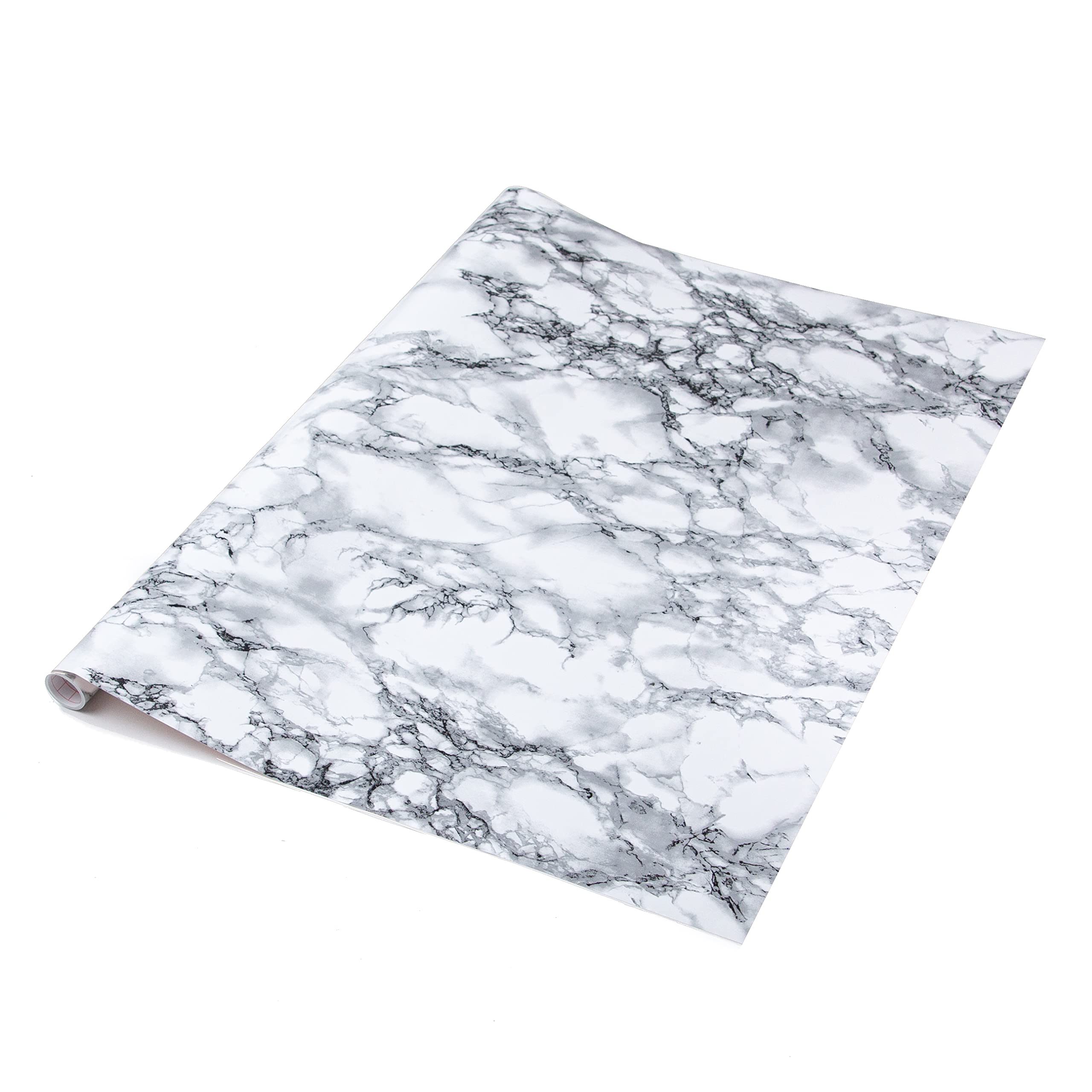 Self Adhesive Vinyl Wrap Film for Kitchen Worktops dc fix Marble White (90CM, 10M)