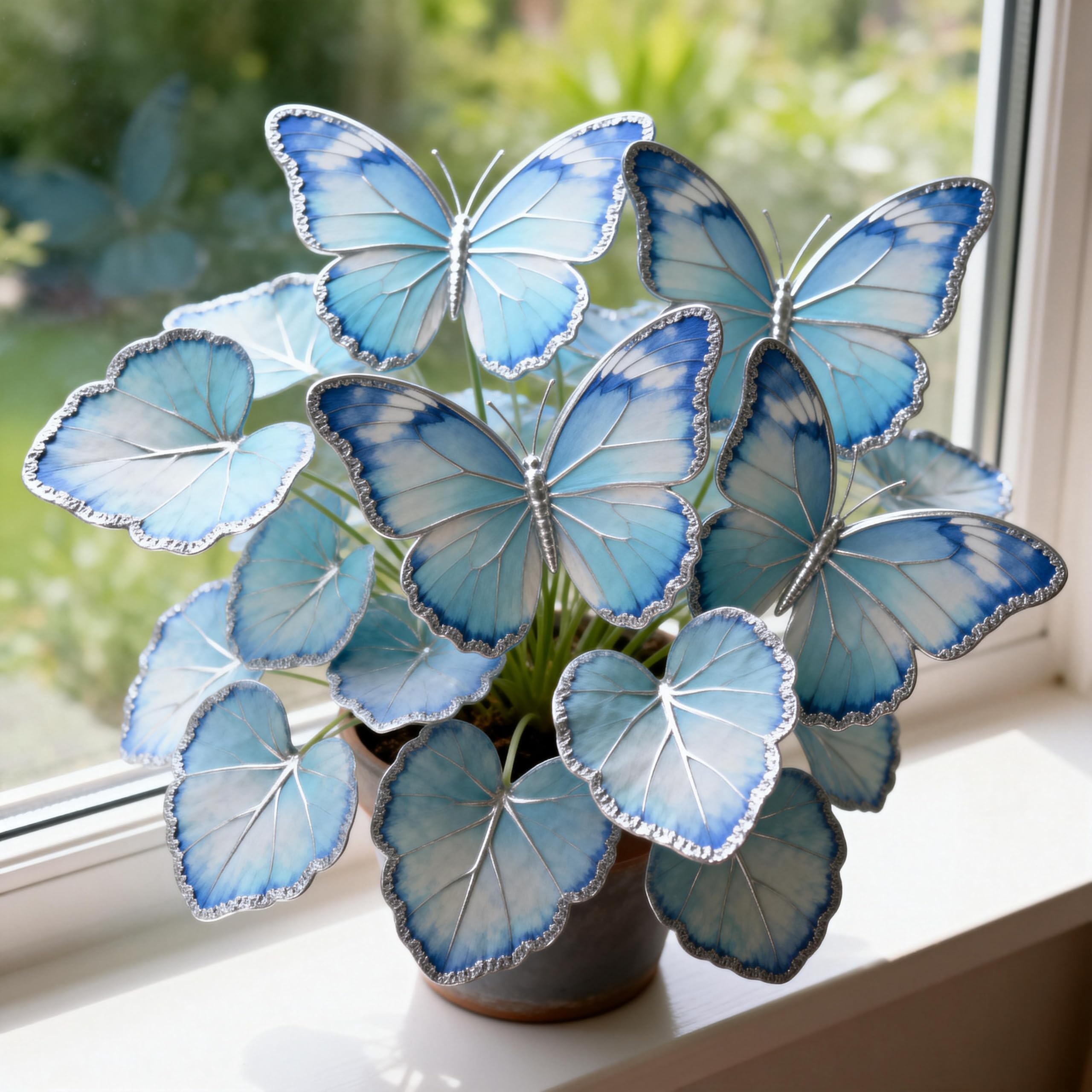 Perennial/Butterfly Flower/Striking Hosta Bulbs Mix for Planting Now UK/Potted Viewing,Excellent Display,Strong Plants That Grow Well/Hostas rhizomes-6bulbs-A