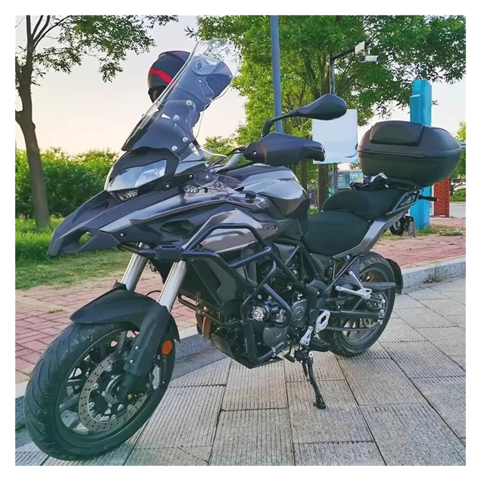 Paramotore Tubolare Per Benelli Per TRK502 Per TRK502X 2017 2018 2019 2020 Protezione Paraurti Motore Moto Highway Crash Bar BJ500GS-A Accessori Motorcycle motore Paraurti