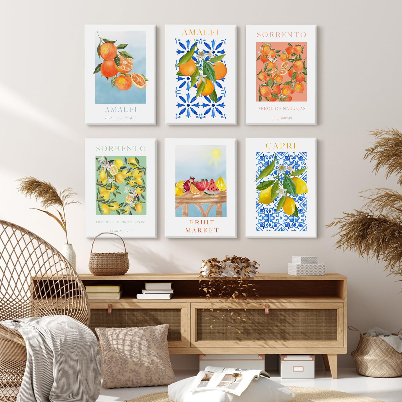 Declina Kunstdruck 'Aprikose' 30x50 Cm Auf Leinwand – Französische Wanddekoration Für Küche & Wohnzimmer
