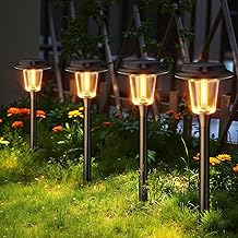 KOOPER Solar Pathway Lights Outdoor, 8 Pack Modern Brighter Solar Powered Landscape Path Lights, IP65 Waterproof Outdoor Solar Garden Lights for Yard Patio Driveway Walkway Lawn Sidewalk Decorative