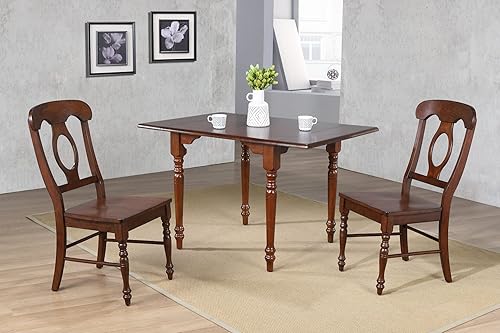 Miniatura 2 de Sunset Trading Andrews - Juego de 3 sillas Napoleón rectangulares expandibles de 48 pulgadas | Asientos 2,4 juegos de mesa de comedor, 3 tamaños