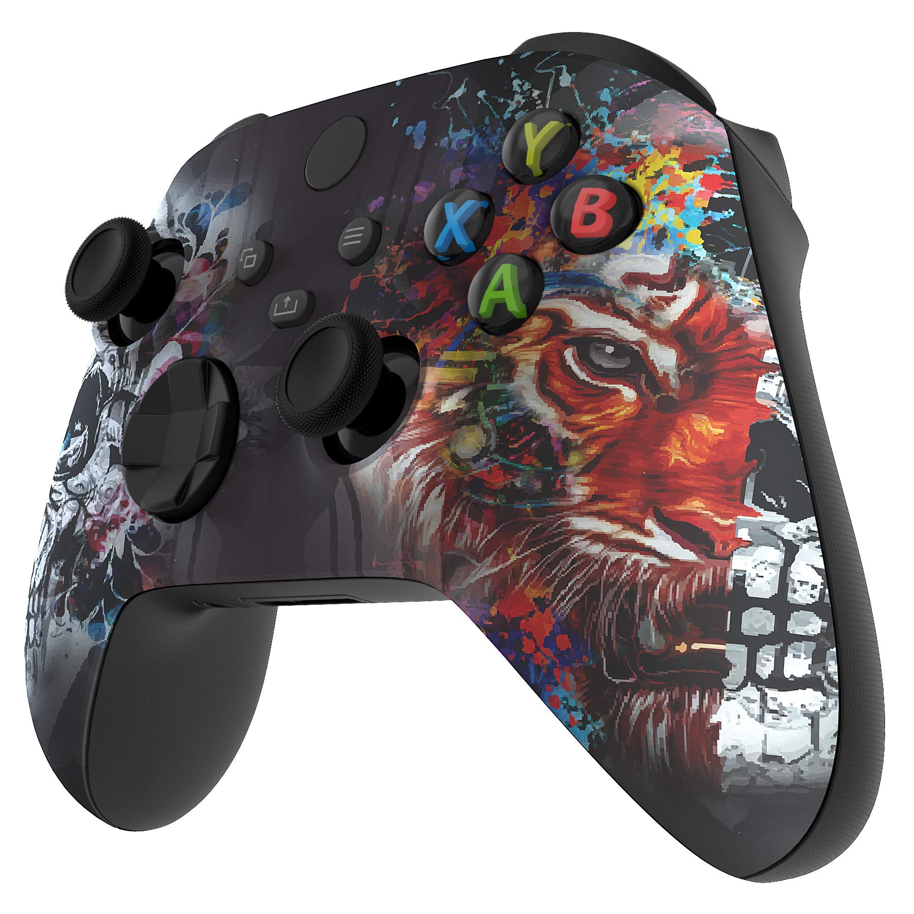 eXtremeRate Custom Shell for Xbox Series X & S Controller - Revitalize Your Controller - Tiger Skull Replacement Cover Front Housing Cover for Xbox Core Controller Wireless [Control NOT Included] - 5