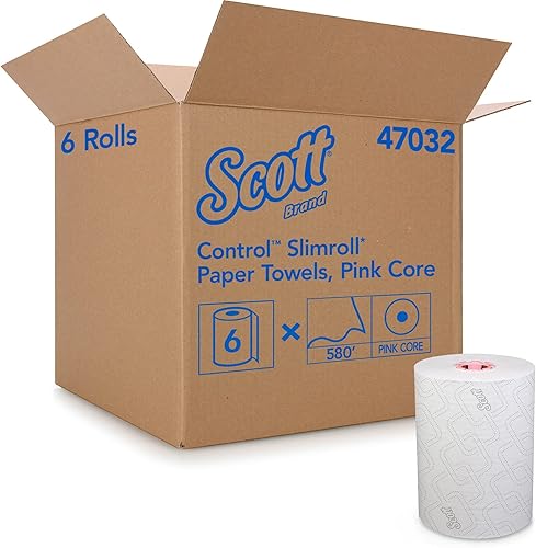 Miniatura 3 de Scott® Control MOD Slimroll - Toallas de papel de 1 capa, certificado FSC, 580 pies por rollo, paquete de 6 rollos