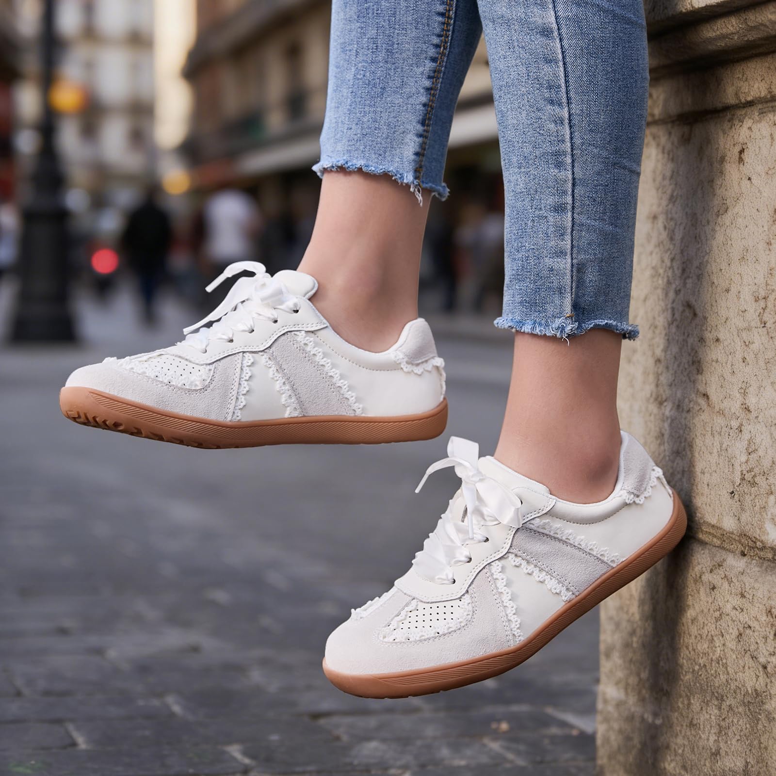 Zapatillas Deportivas Barefoot Mujer Talla Ancha