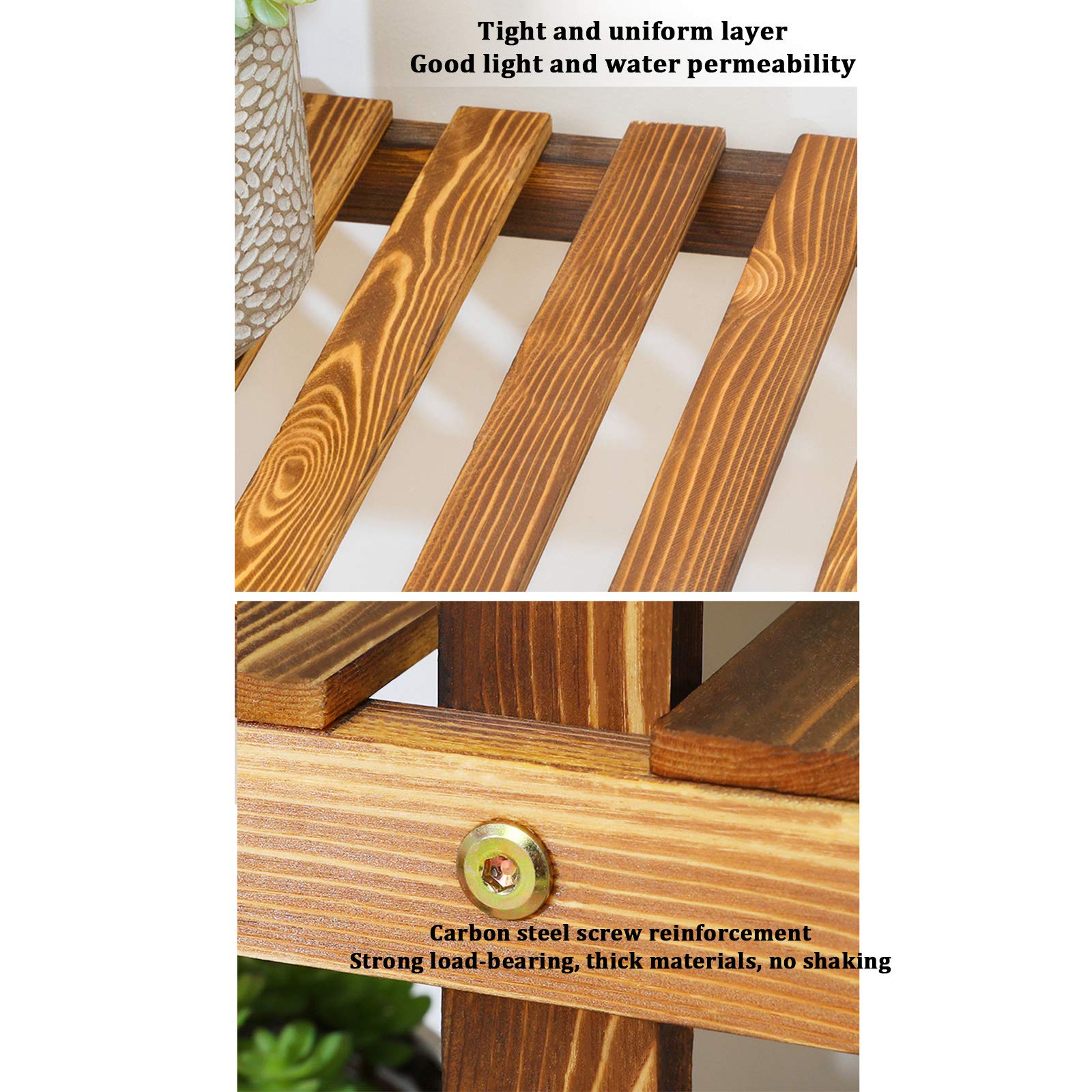 Support En Bois De Pin Pour Plantes 4 Piquets Pyramide