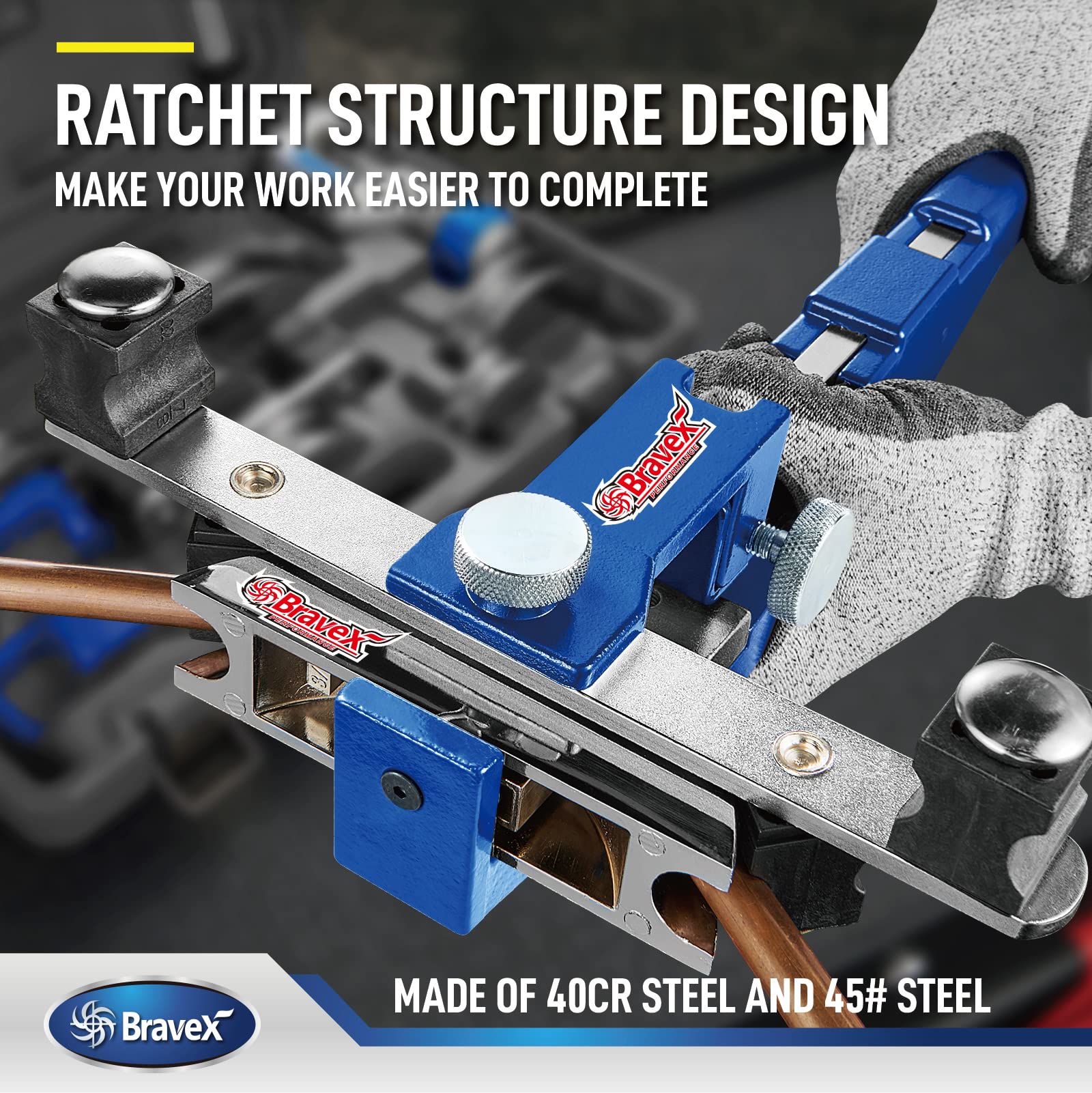 Tubing Bender Pipe Bender Hvac tools Tube Bender Kit with Reverse