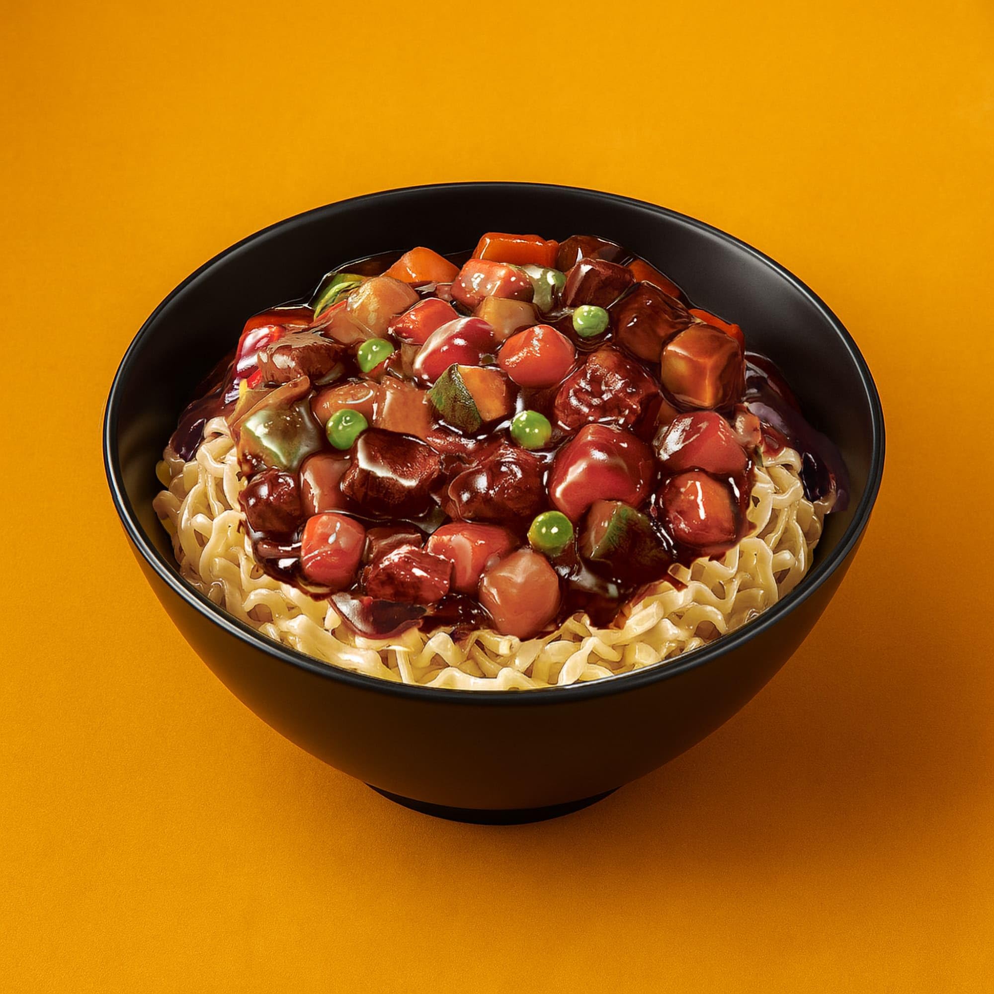 Amazon.com: Paldo Fun & Yum Jjajangmen Instant Noodles, Pack of 32,  Brothless Chajang Ramen with Savory & Sweet Black Bean Sauce, Oriental  Style Korean Ramyun, Soupless K-Food, Family Pack 203g x 32 :
