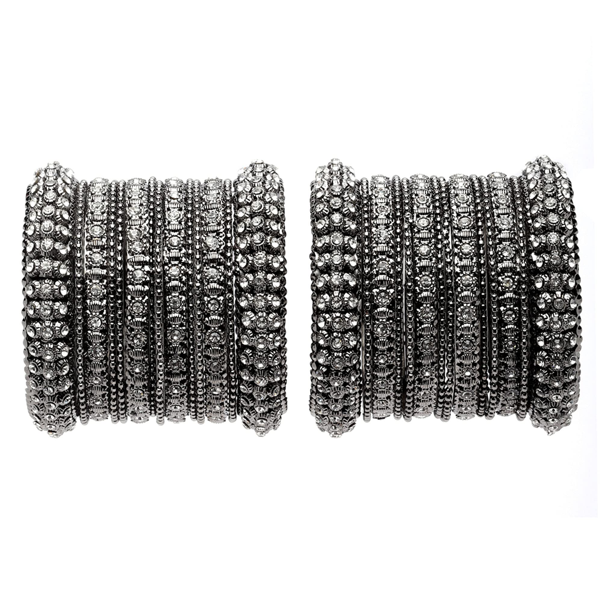 See full amazon price history chart for KENNICE Oxidised Silver-Plated Black Toned White Artificial Stones studded Bangles Jewellery Set KENNICE Oxidised Silver-Plated Black Toned White Artificial Stones studded Bangles Jewellery Set (B0C4KZD55V) Amazon Price History, Amazon Price Tracker