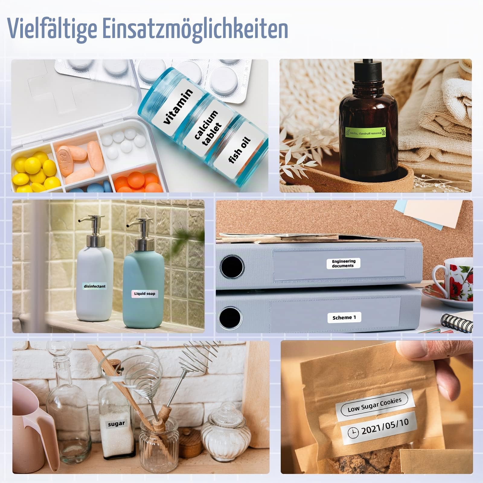 Phomemo D30 Etikettiergerät, Bluetooth Etikettendrucker Selbstklebend Beschriftungsgerät, Thermo Label Printer für Zuhause, Schule, Küche, Büro, Mini Ettikettiergeraet für iOS & Android, Violett