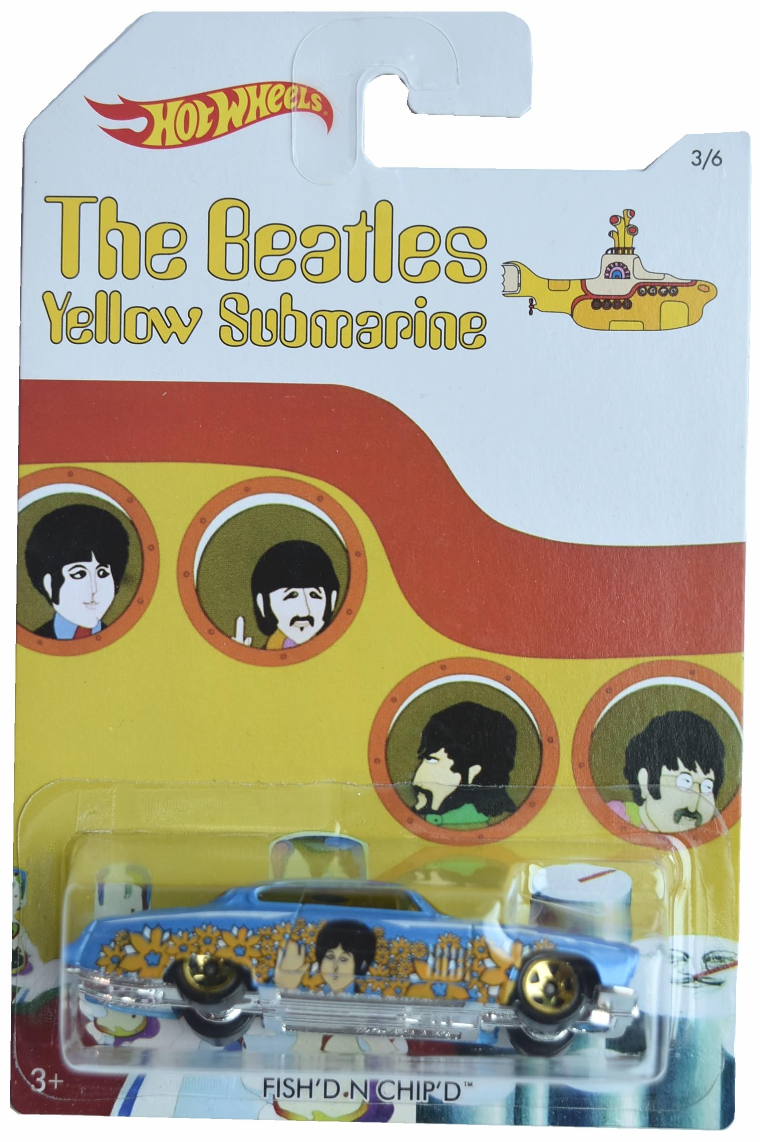 Hot Wheels Fish'd N Chip'd, The Beatles Yellow Submarine 3/6