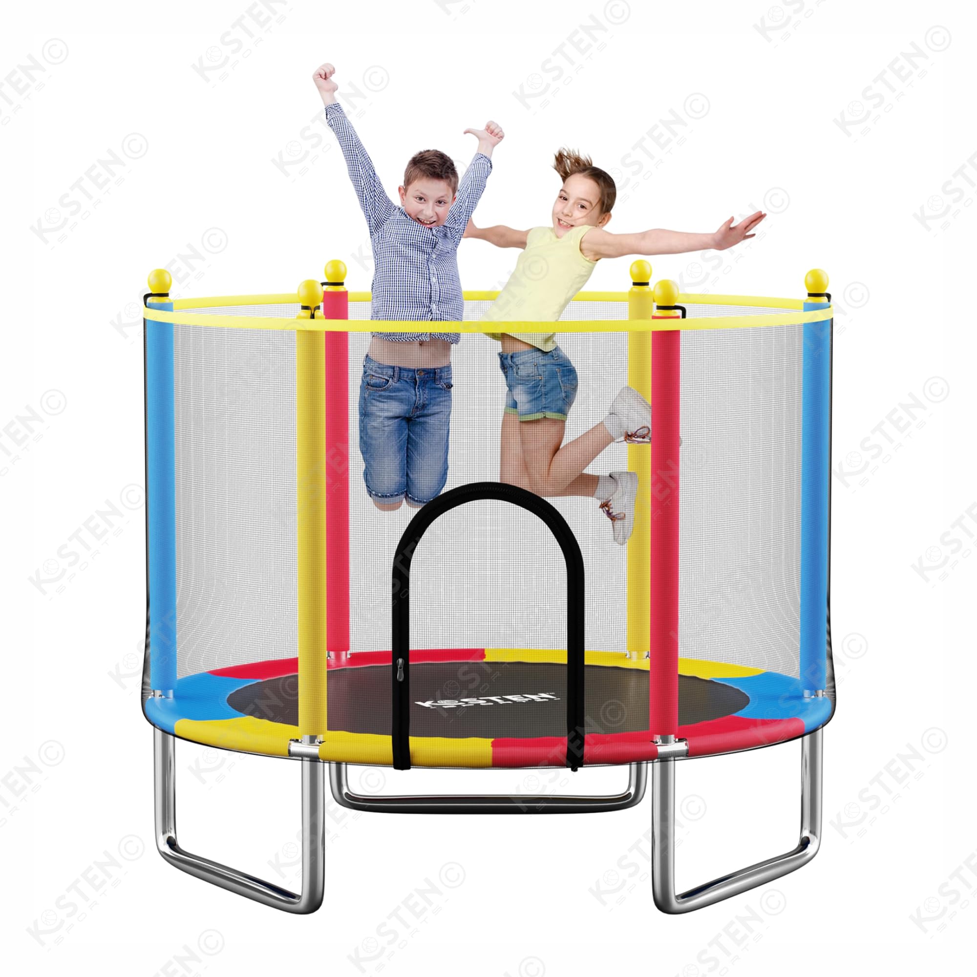 Kosten Sports Trampoline for Kids with Safety Net | Indoor & Outdoor | Powerful Loading Capacity | Stainless Steel Frame & Legs 55 Inches (B0CNLXT4RW) Amazon Price History, Amazon Price Tracker