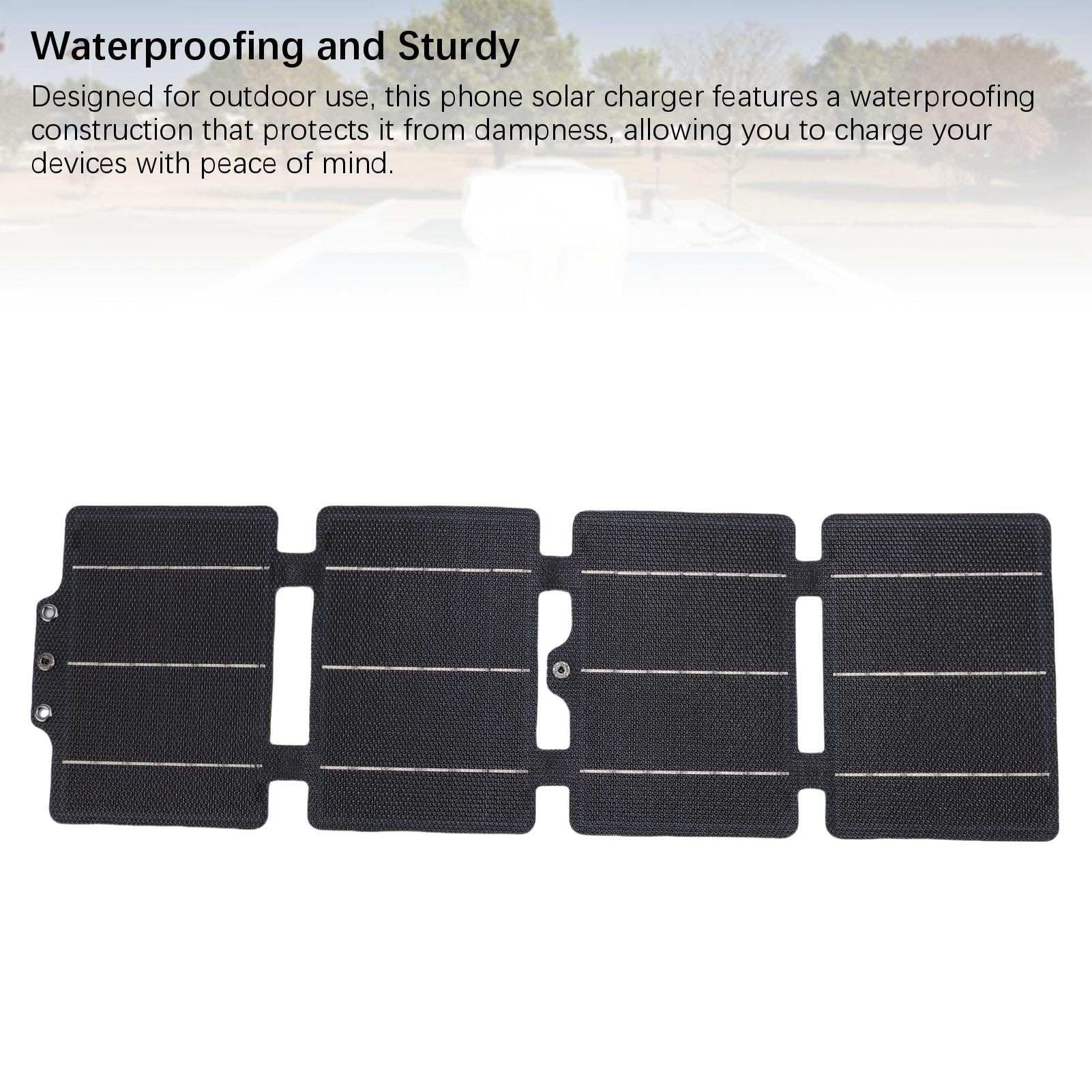 20W Portable Solar Chargers, Foldable Solar Panel for Camping Hiking Outdoor Activities, 20W 5V USB and Type C Monocrystalline Silicon Waterproofing Solar Panel Charger