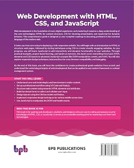 Web Development with HTML, CSS, and JavaScript: Create dynamic, responsive websites with ease using HTML, CSS, and JavaScript (English Edition)
