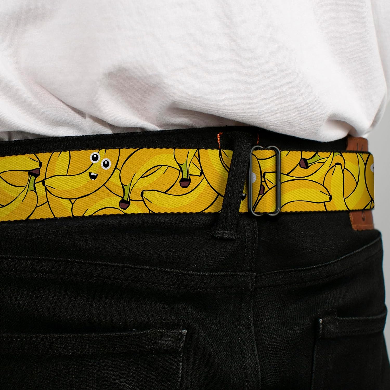 Buckle-Down Men's Seatbelt Belt Banana W32878