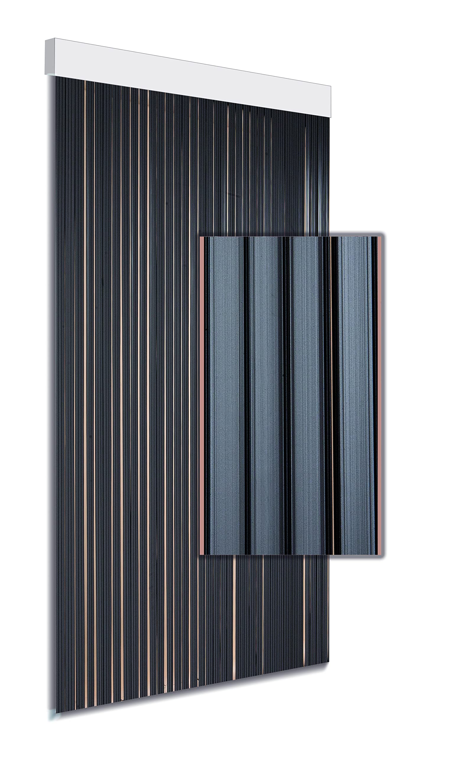 DEGOR Tira - Cortina para Puerta (90 x 215 cm), Color Gris