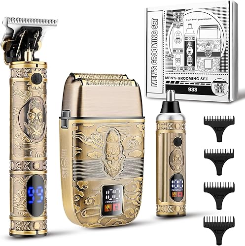 Karrte Cortadora de pelo profesional mejorada, afeitadora facial de barbanariz para hombres, cortadora de pelo, maquinilla de afeitar