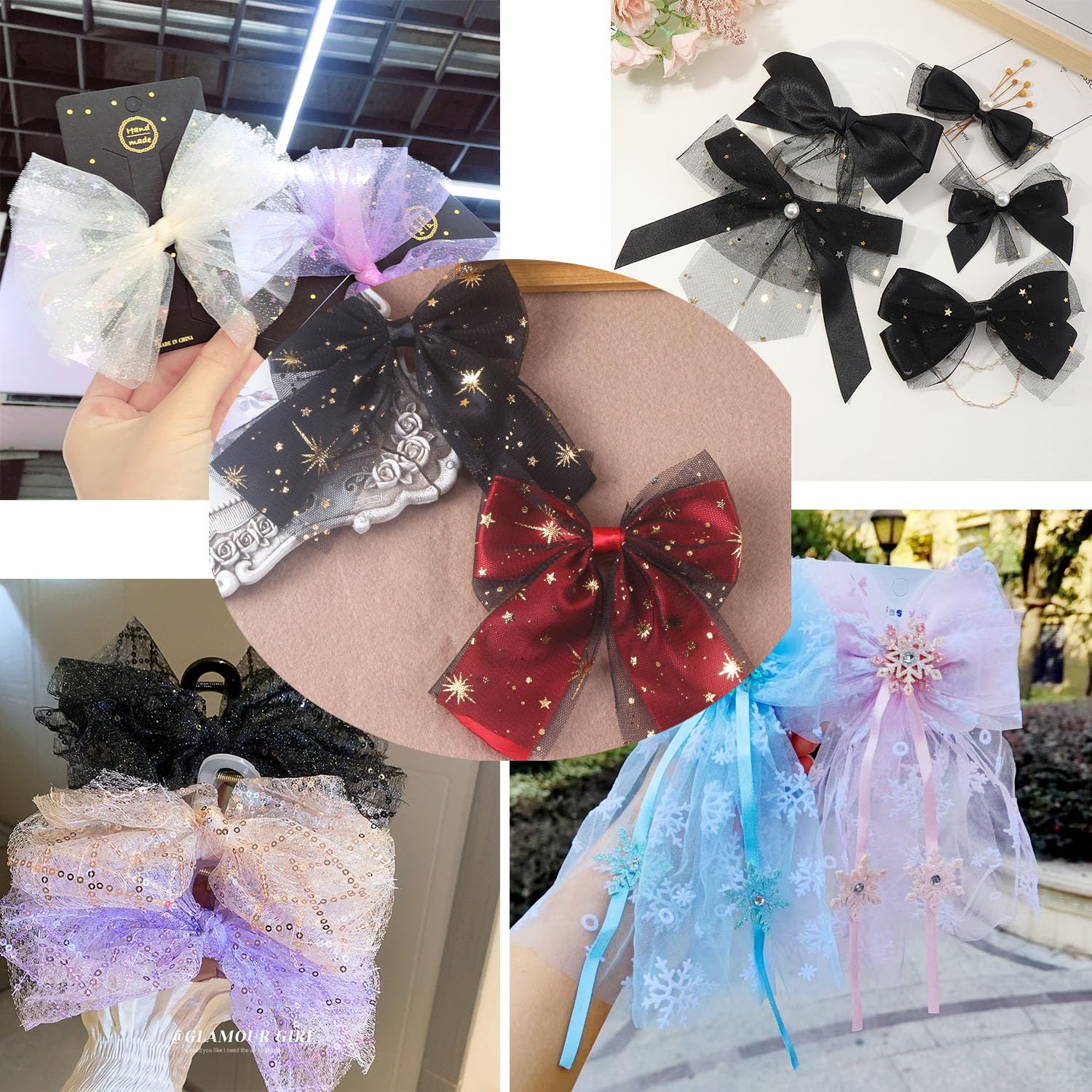 Tüllstoff Meterware mit Glitzernde Stern 2000×150cm Tüll Dekoband Weich Garn Tuch Tüll Deko Stoffe Hochzeit Tüllband Organza Stoffe zum Nähen für DIY Bekleidung Tutu Rock Schwarz 20 Meter